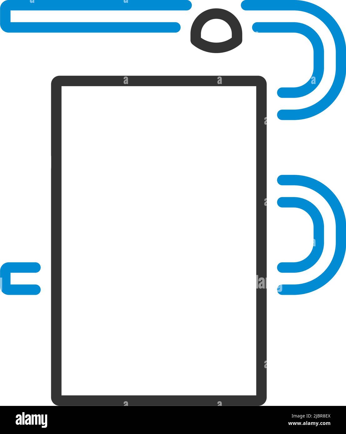 Heated Towel Rail Icon. Editable Bold Outline With Color Fill Design ...