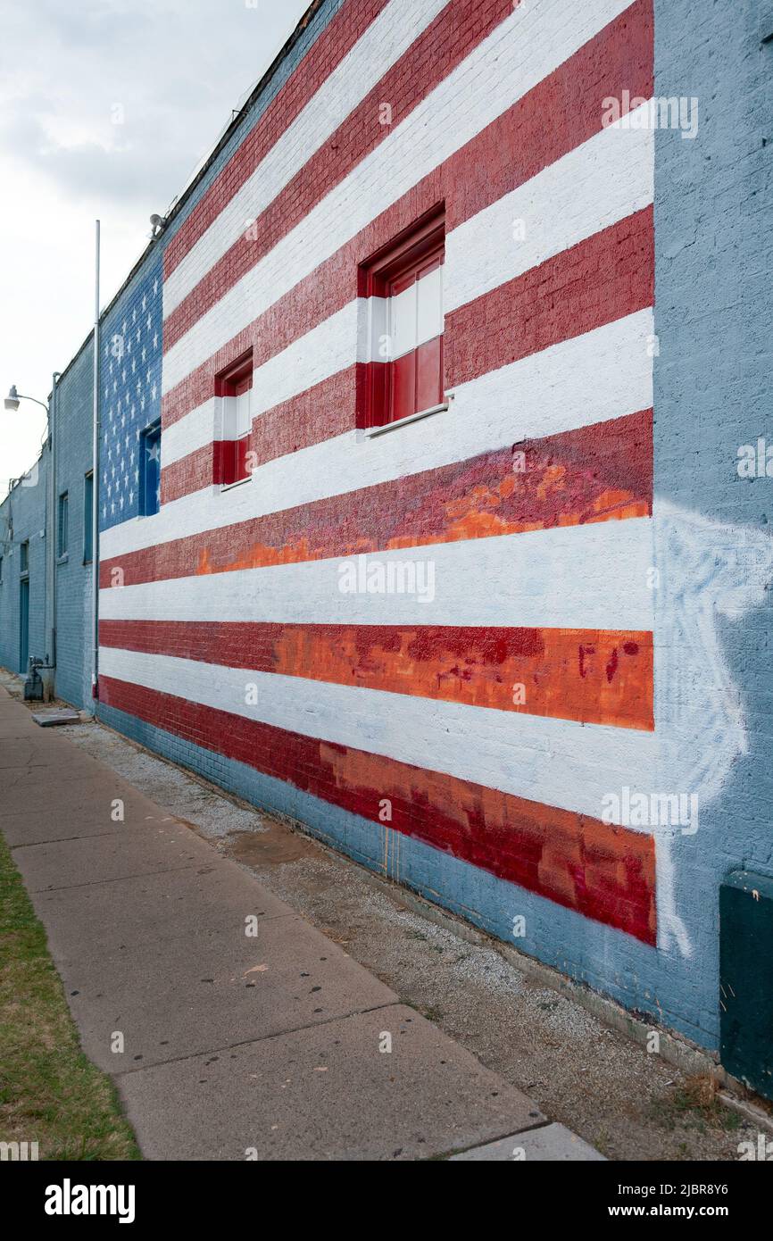 Mural, Deep Ellum, Dallas, Texas, United States of America. Stock Photo