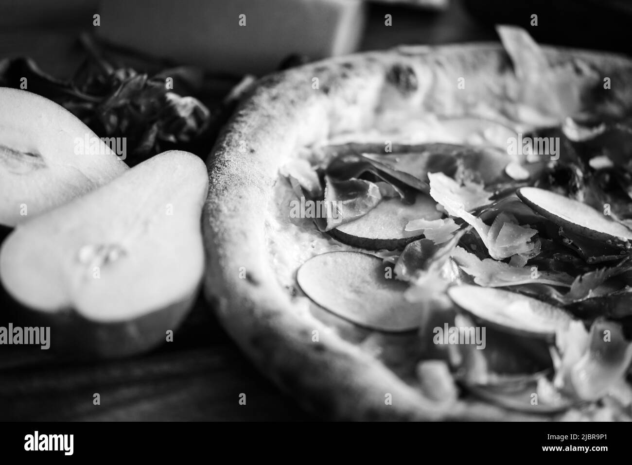 delicious Italian pizza with fresh ingredients Stock Photo Alamy