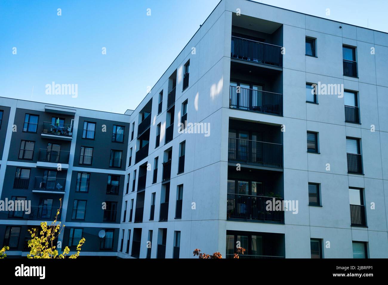 Warsaw, Poland, June 5th 2022 Modern residential building with