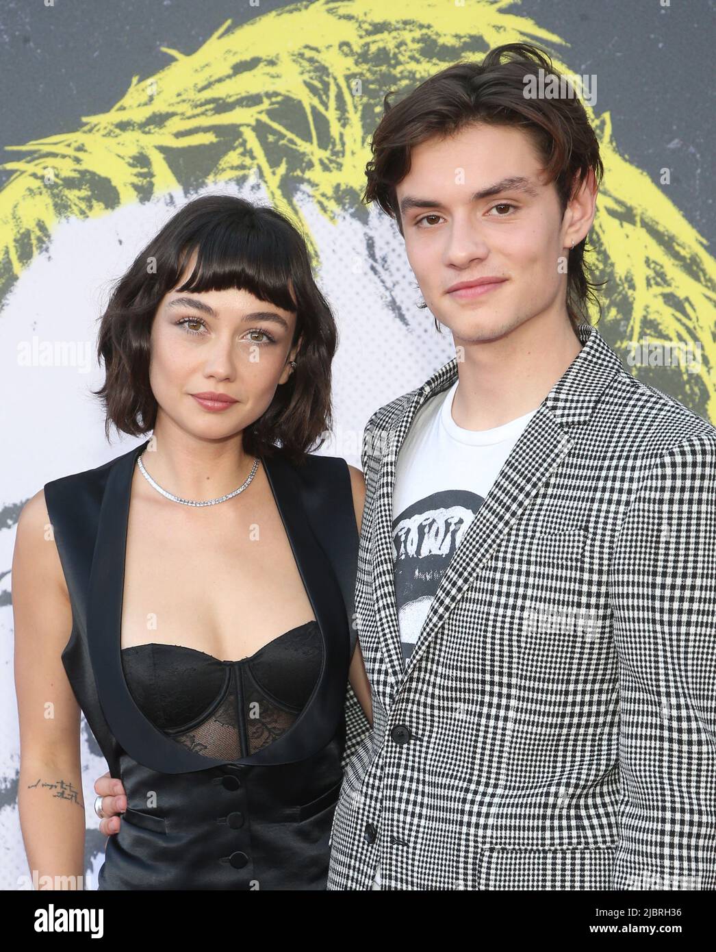 Los Angeles, Ca. 7th June, 2022. Sydney Chandler and Louis Partridge at