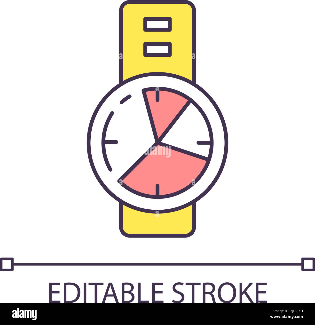 Hand watch RGB color icon Stock Vector Image & Art - Alamy