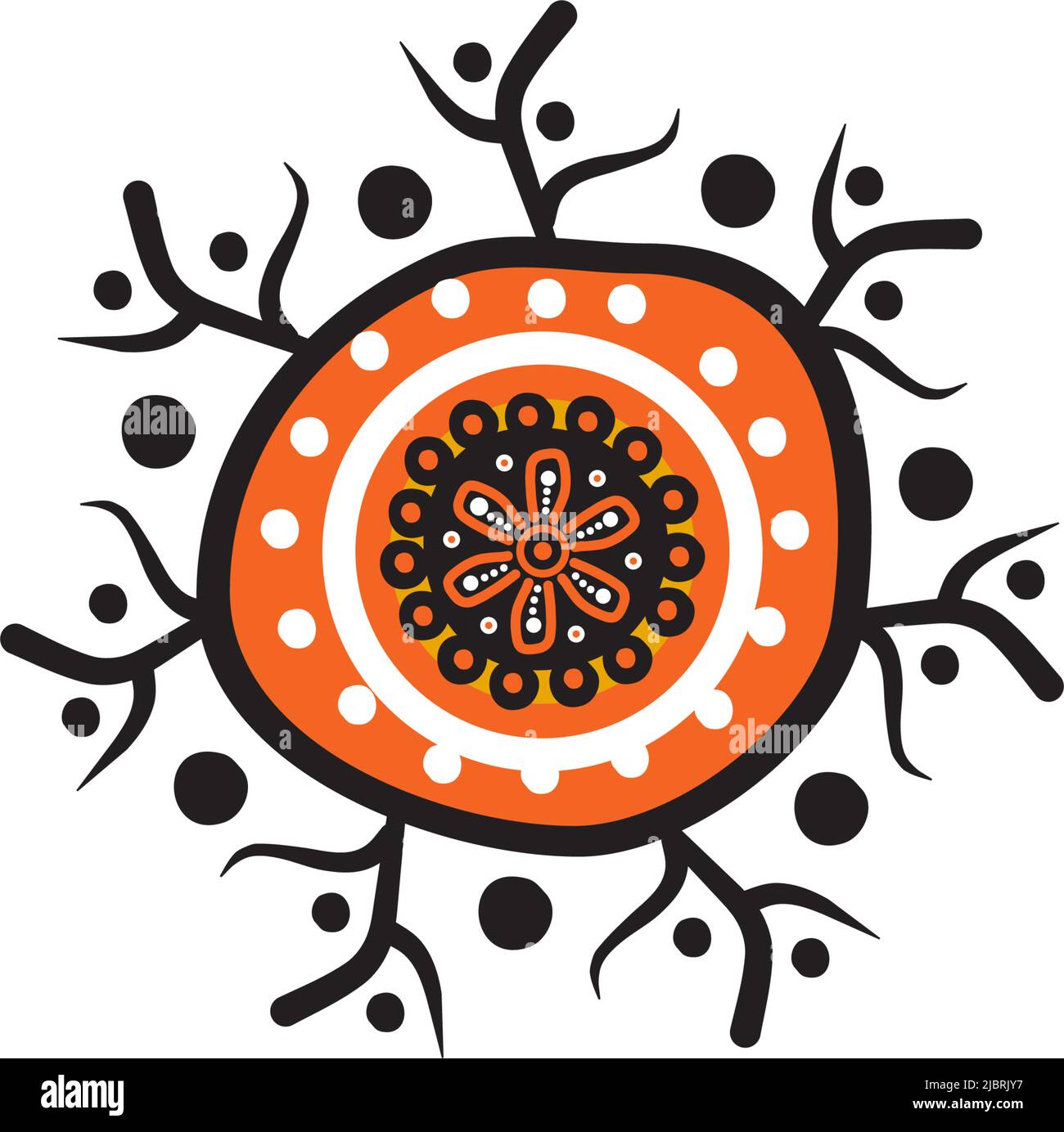 Turtle icon logo design with aboriginal style vector template Stock ...