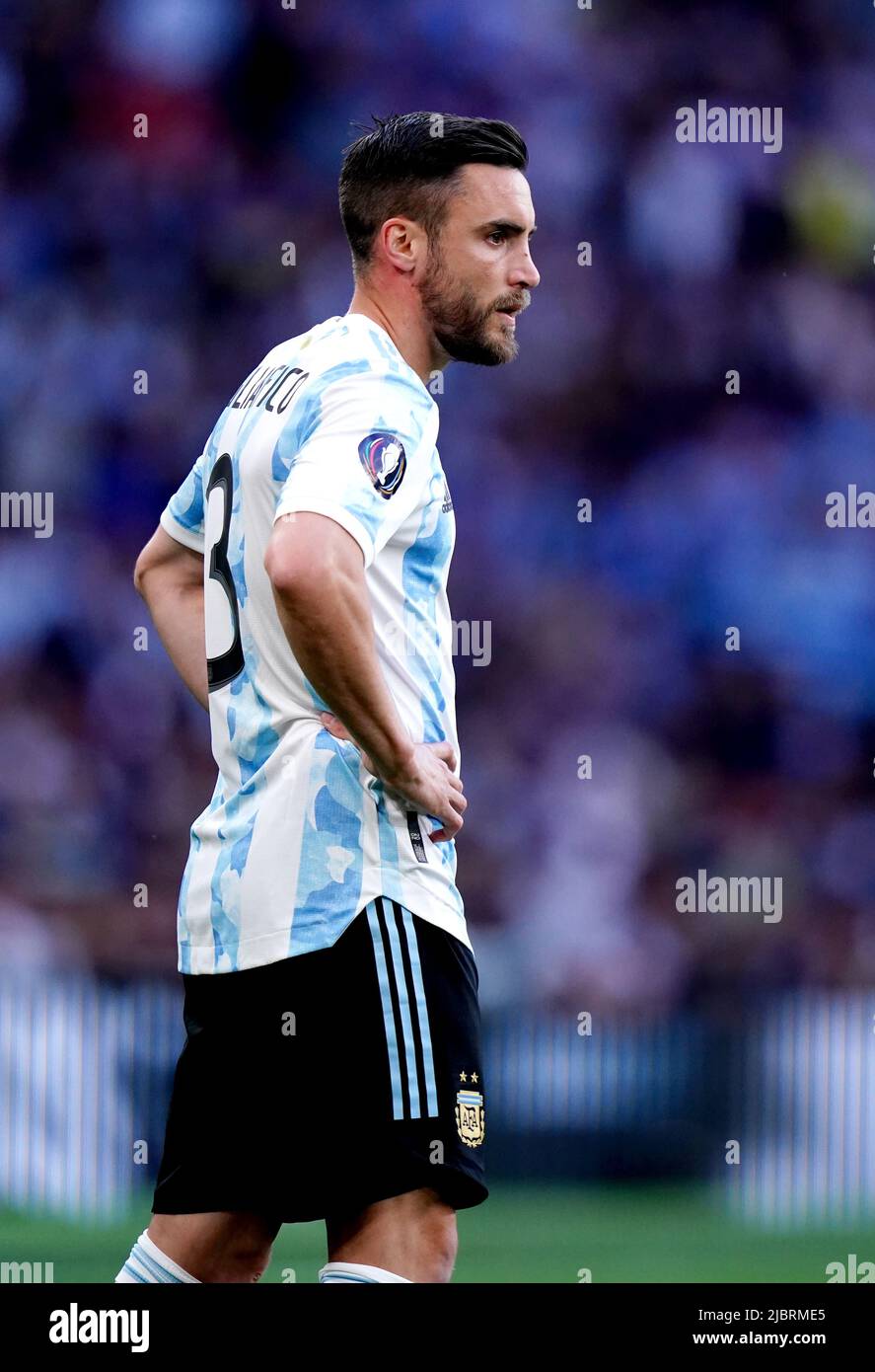 Argentina's Nicolas Tagliafico during the Finalissima 2022 match at ...