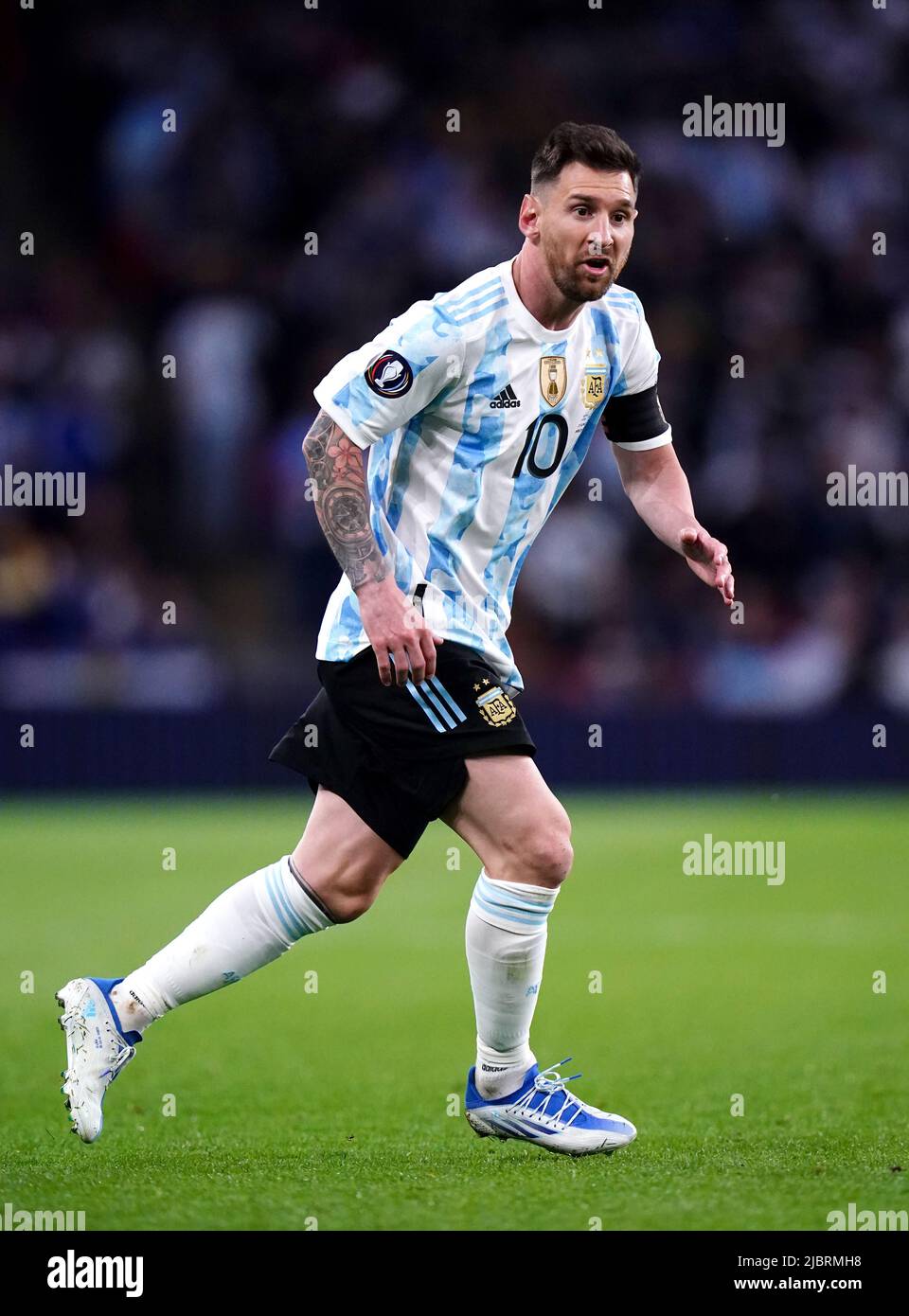Argentina's Lionel Messi during the Finalissima 2022 match at Wembley  Stadium, London. Picture date: Wednesday June 1, 2022 Stock Photo - Alamy