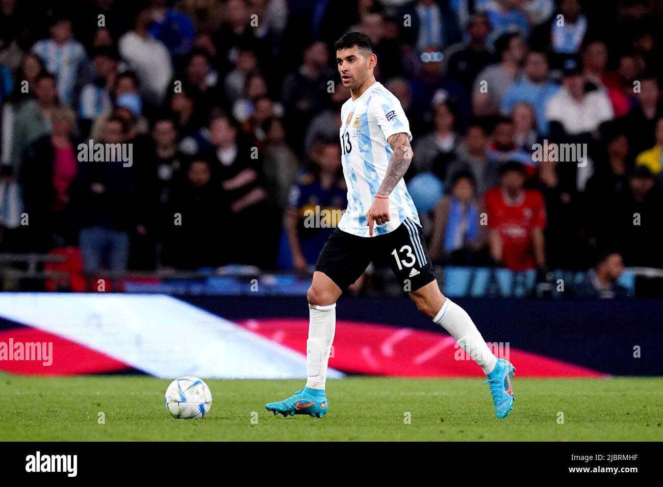 Argentina's Nahuel Molina during the Finalissima 2022 match at Wembley  Stadium, London. Picture date: Wednesday June 1, 2022 Stock Photo - Alamy