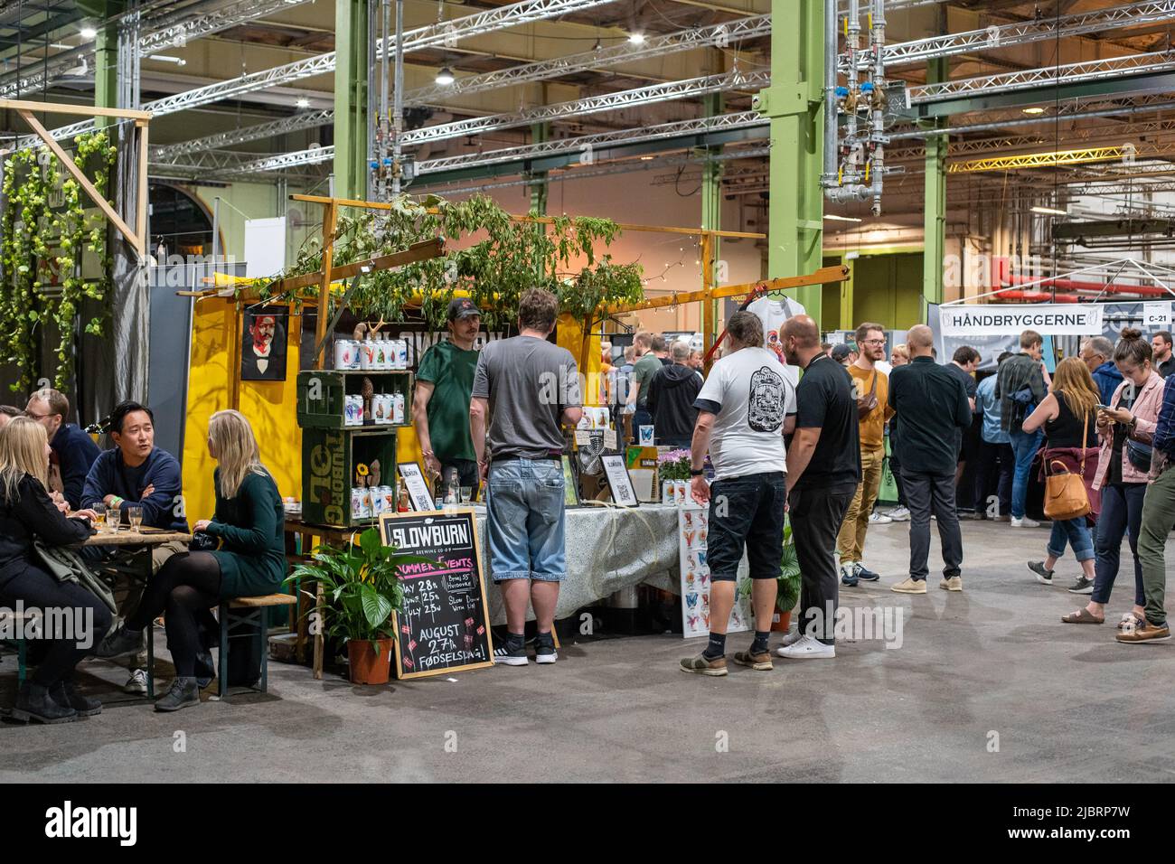 Beer Festival at Lokomotivvaerksted in Copenhagen Stock Photo Alamy