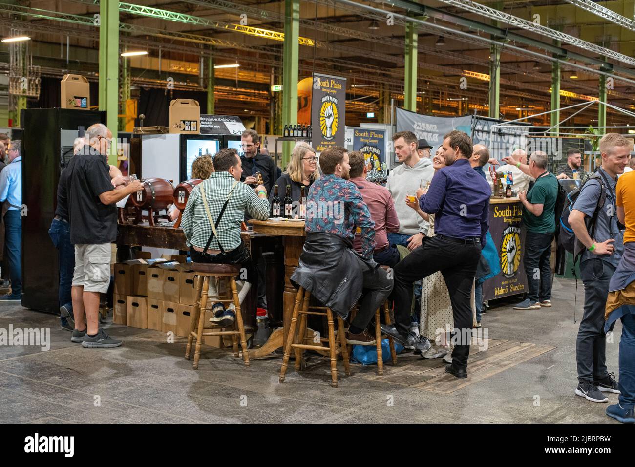 Beer Festival at Lokomotivvaerksted in Copenhagen Stock Photo