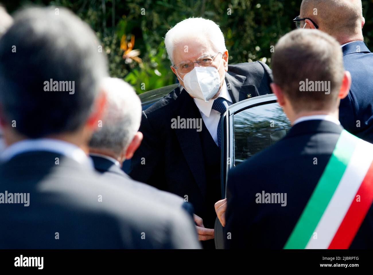 Sergio Mattarella President of the Italian Republic, during the forum Towards the South The European strategy for a new geopolitical, economic and soc Stock Photo