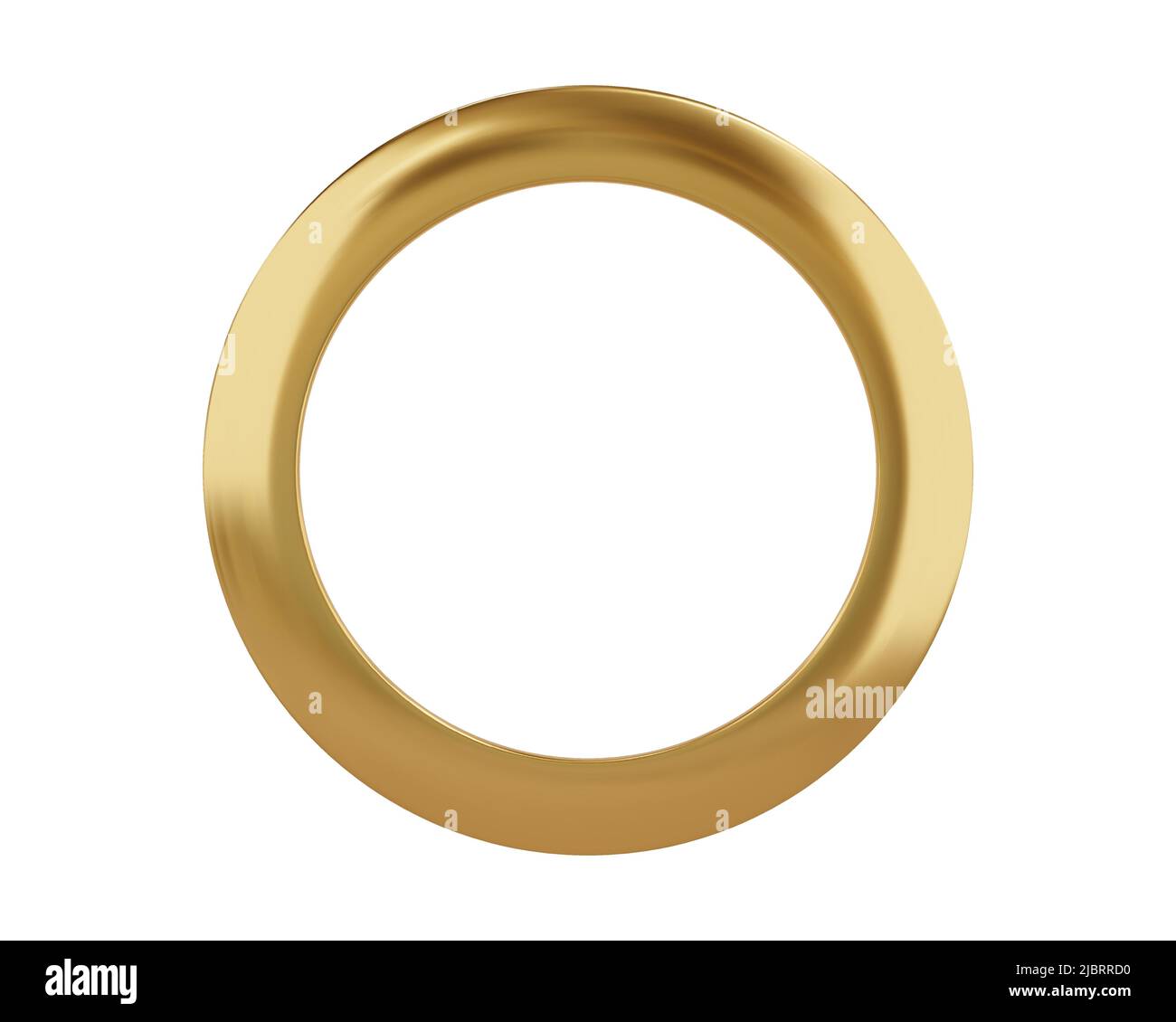 Gold metal grommet ring for paper, card, tag, sticker or hanger. Banner