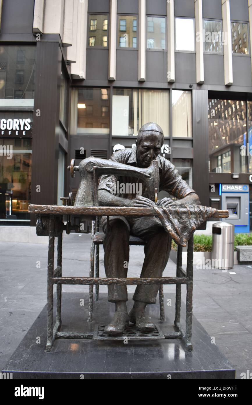 Fashion Avenue in the Garment District, Manhattan, New York City, USA