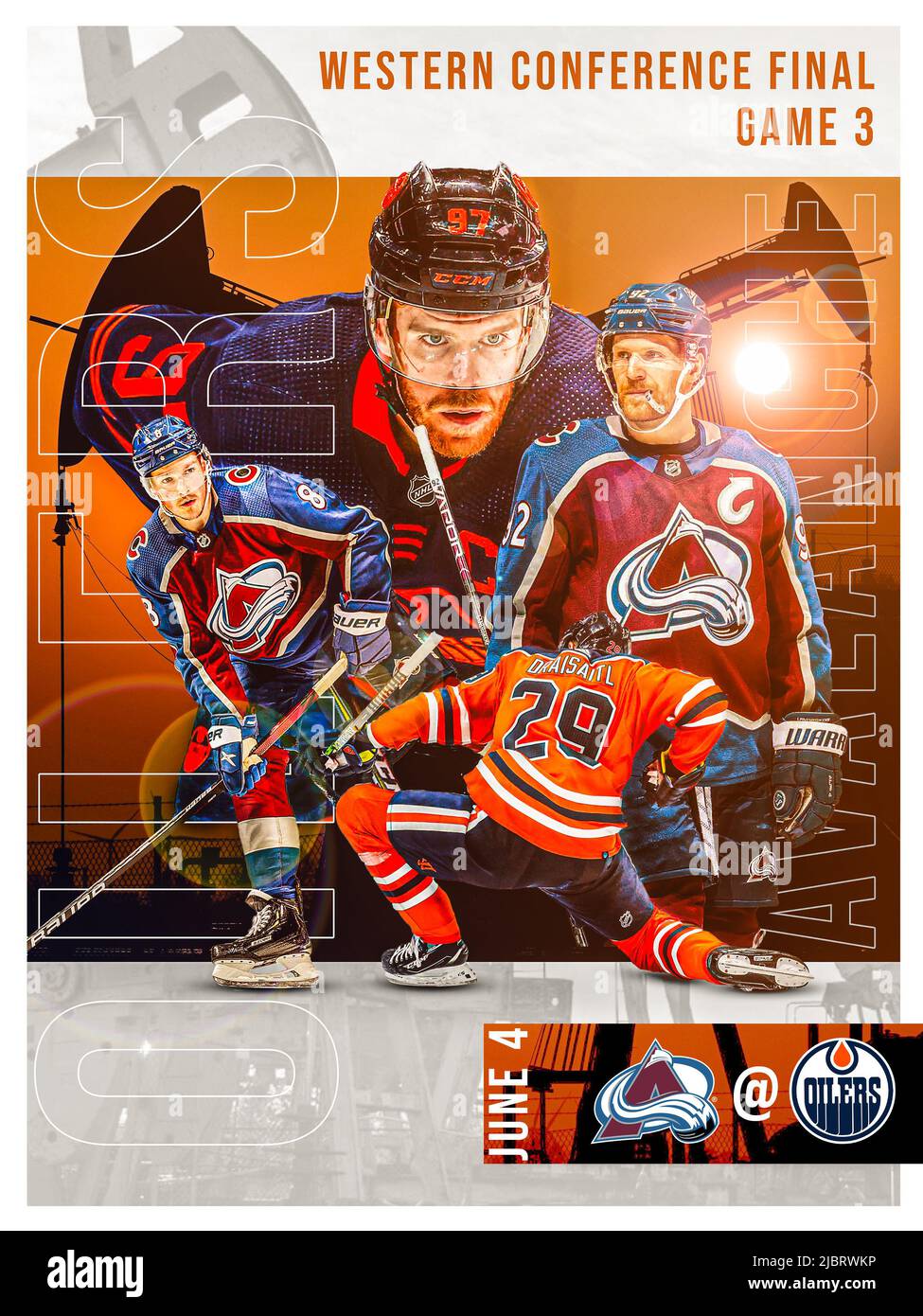 NHL Western Conference Final Game 2 Poster Stock Photo