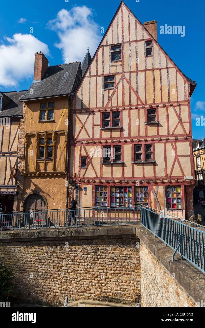 France, Sarthe, Le Mans, the City, half timbered houses