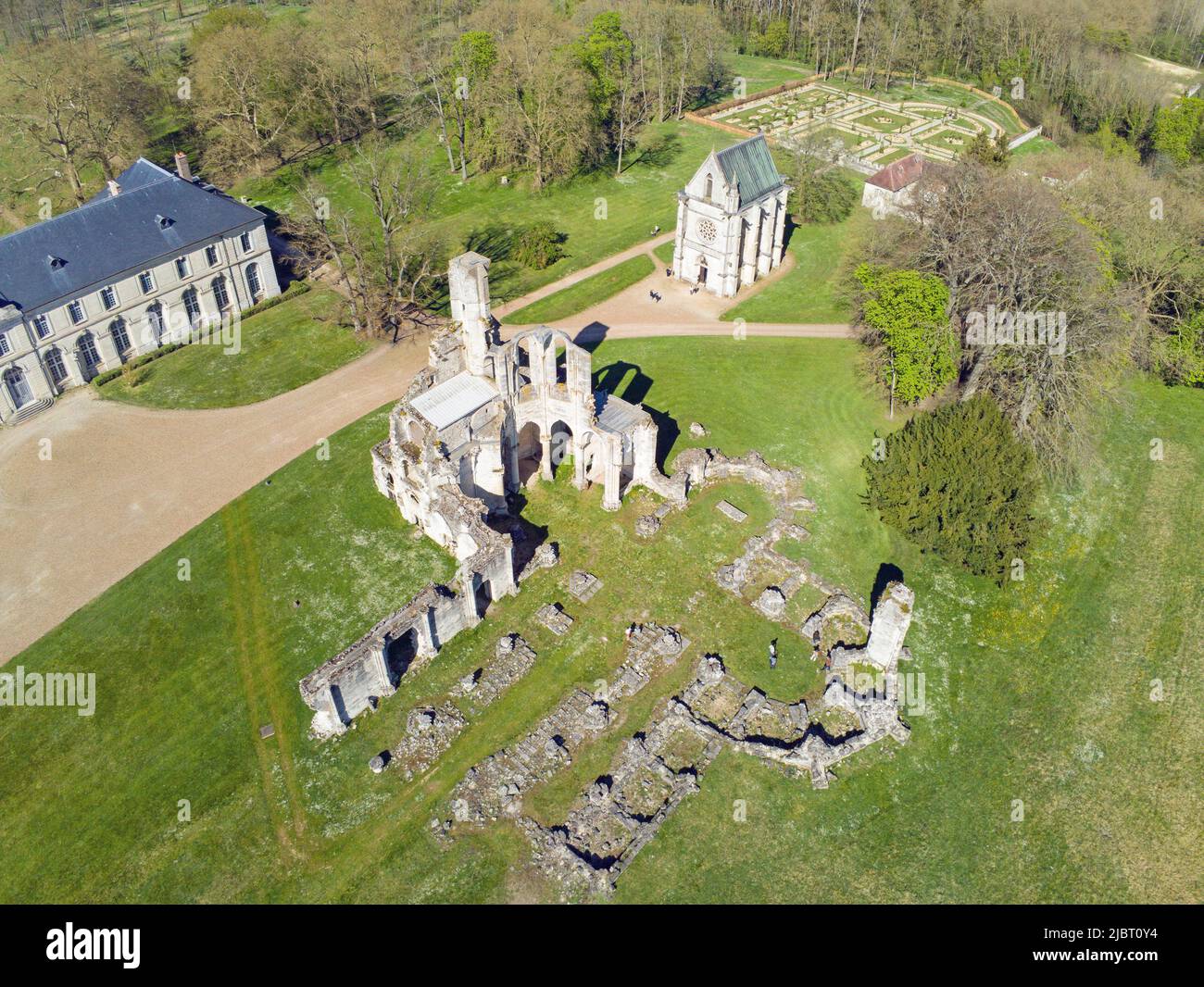 France, Oise (60), FontaineChaalis, l'abbaye cistercienne de Chaalis