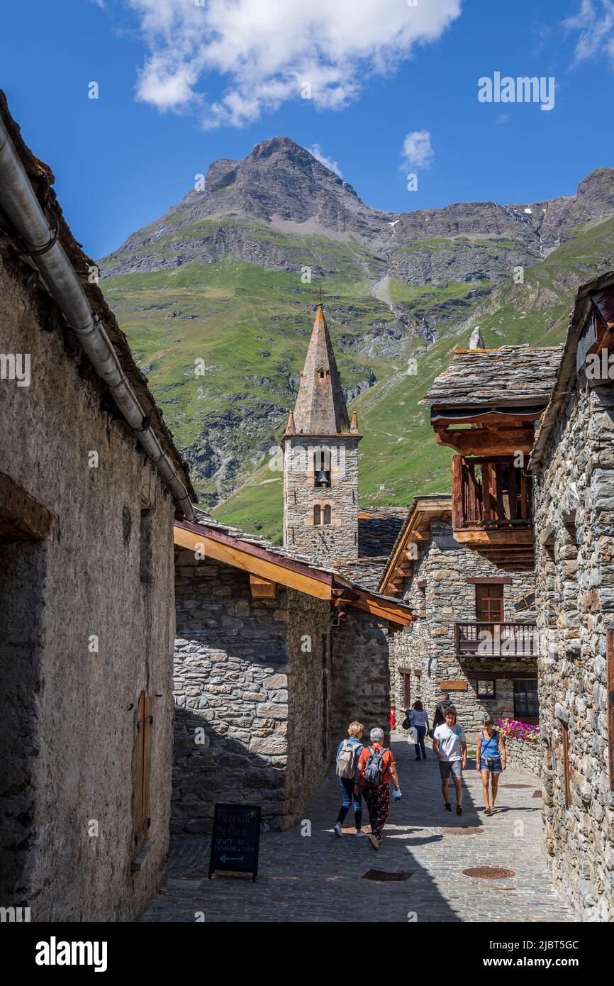 Novaz France, Savoie, Vanoise national park, Bonneval-sur-Arc, the highest ...