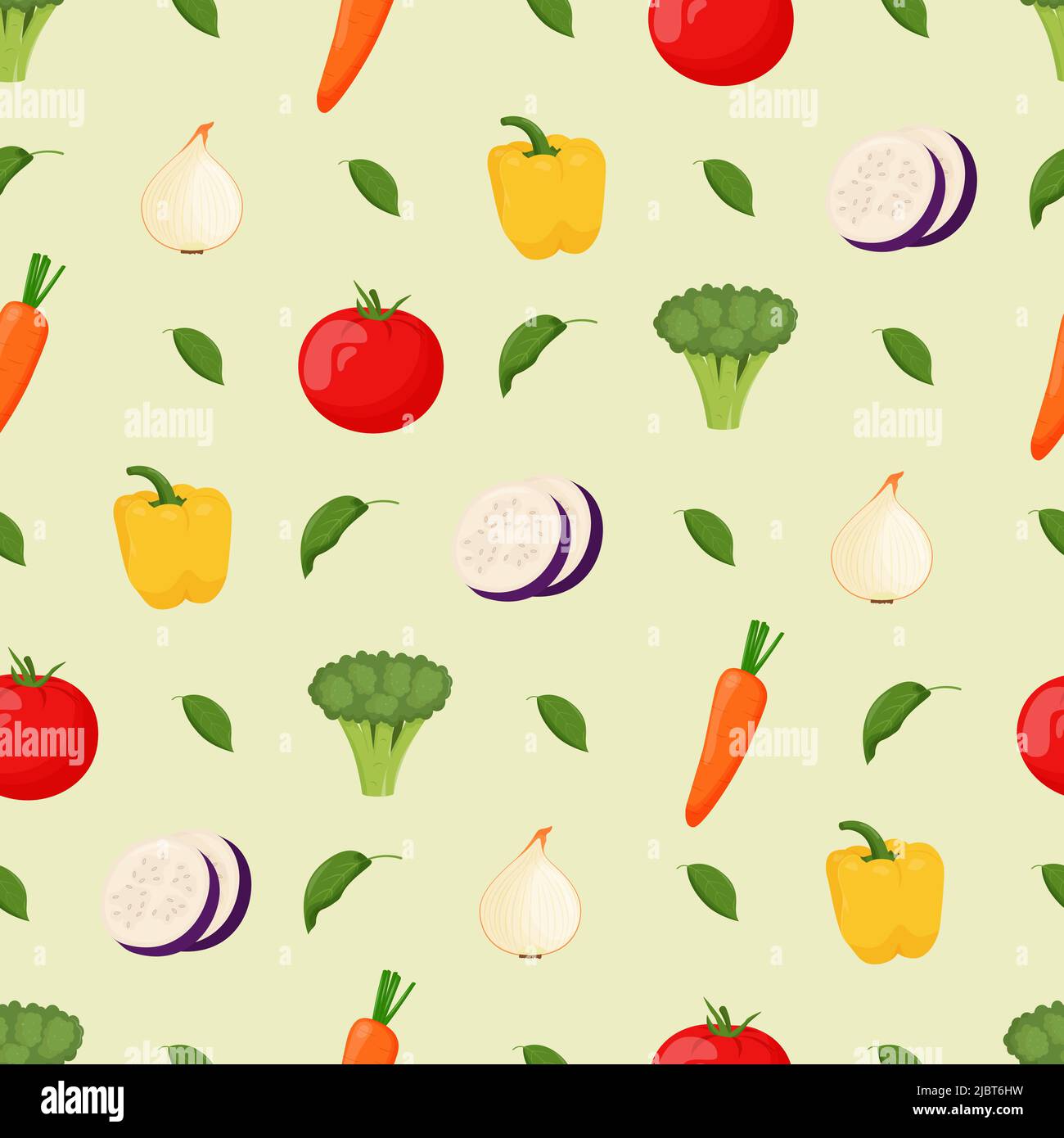 Vegetables seamless pattern. Vegetarian food, healthy eating concept ...