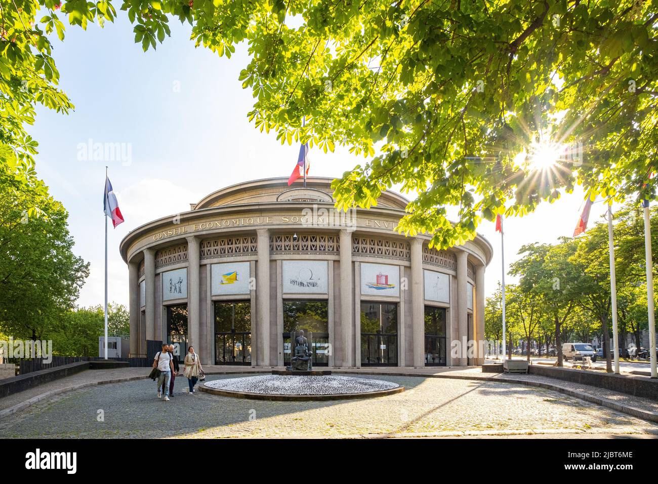 France, Paris, Jena palace, Economic, Social and Environmental Council Stock Photo