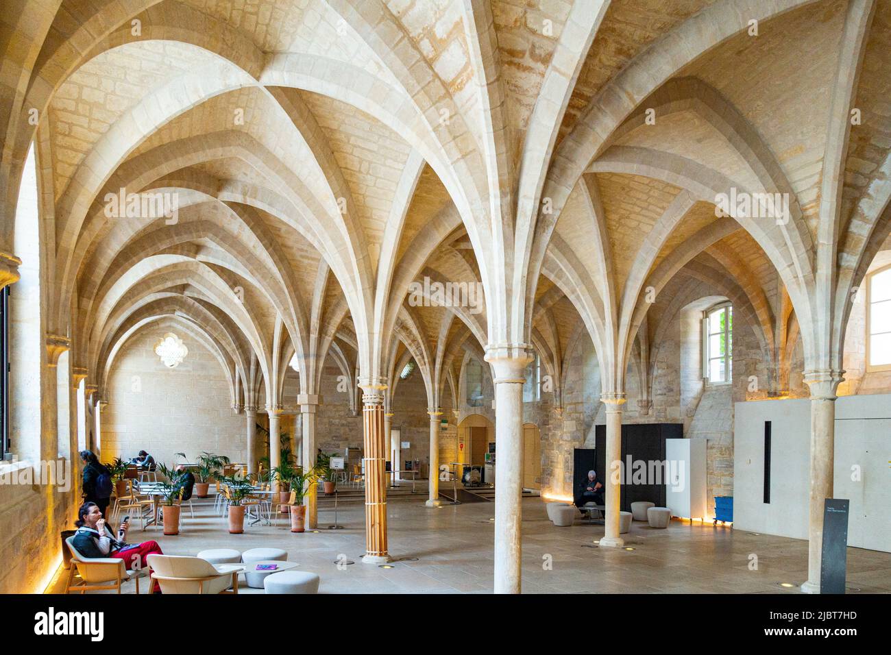 France, Paris, the College of Bernardins, the Cistercian nave Stock Photo