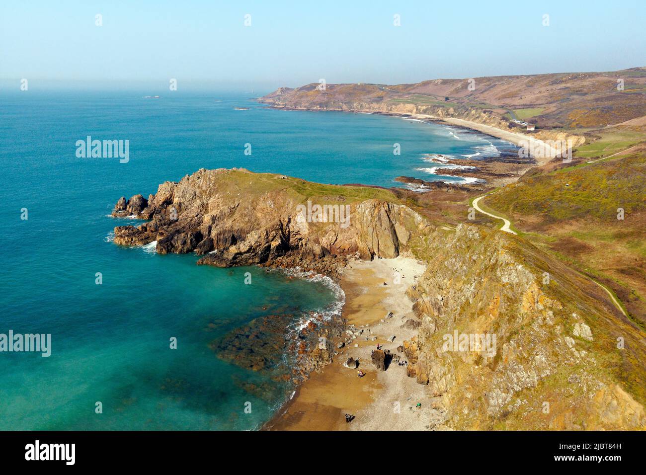 France, Manche, Cotentin, Cap de la Hague (the cape of La Hague ...