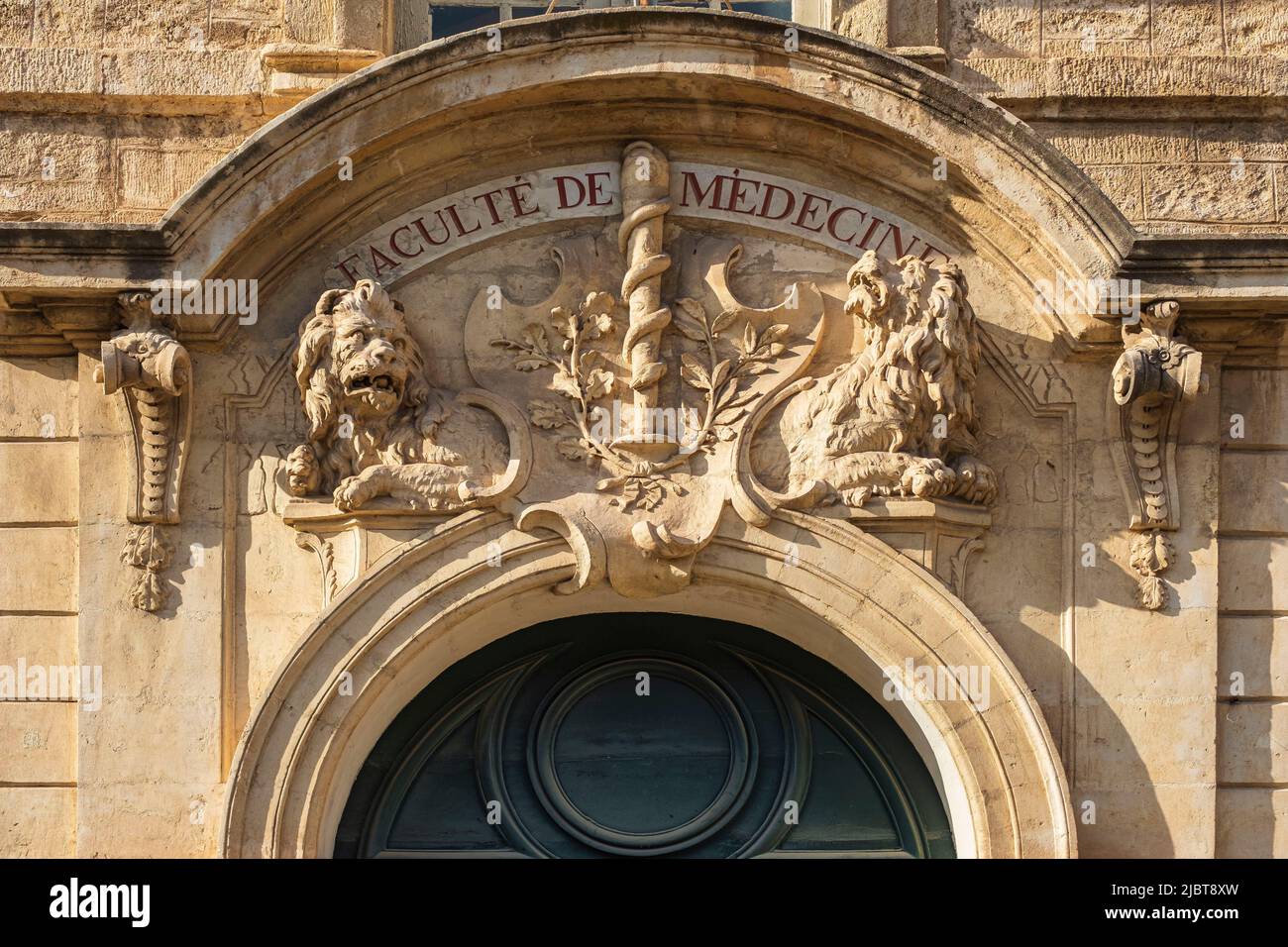 France, Herault, Montpellier, Faculty of Medicine of Montpellier created in 1220 Stock Photo