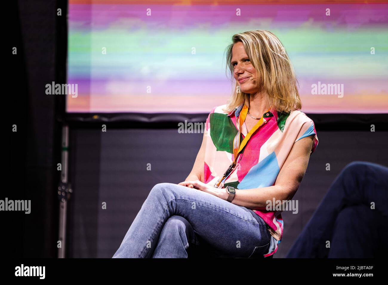 June 8, 2022, Berlin, Berlin, Germany: Nadine Bilke, program director ZDF,  at the re:publica Berlin 2022, the fifteenth edition of the festival for  digital society on Wednesday June 08th 2022 at the