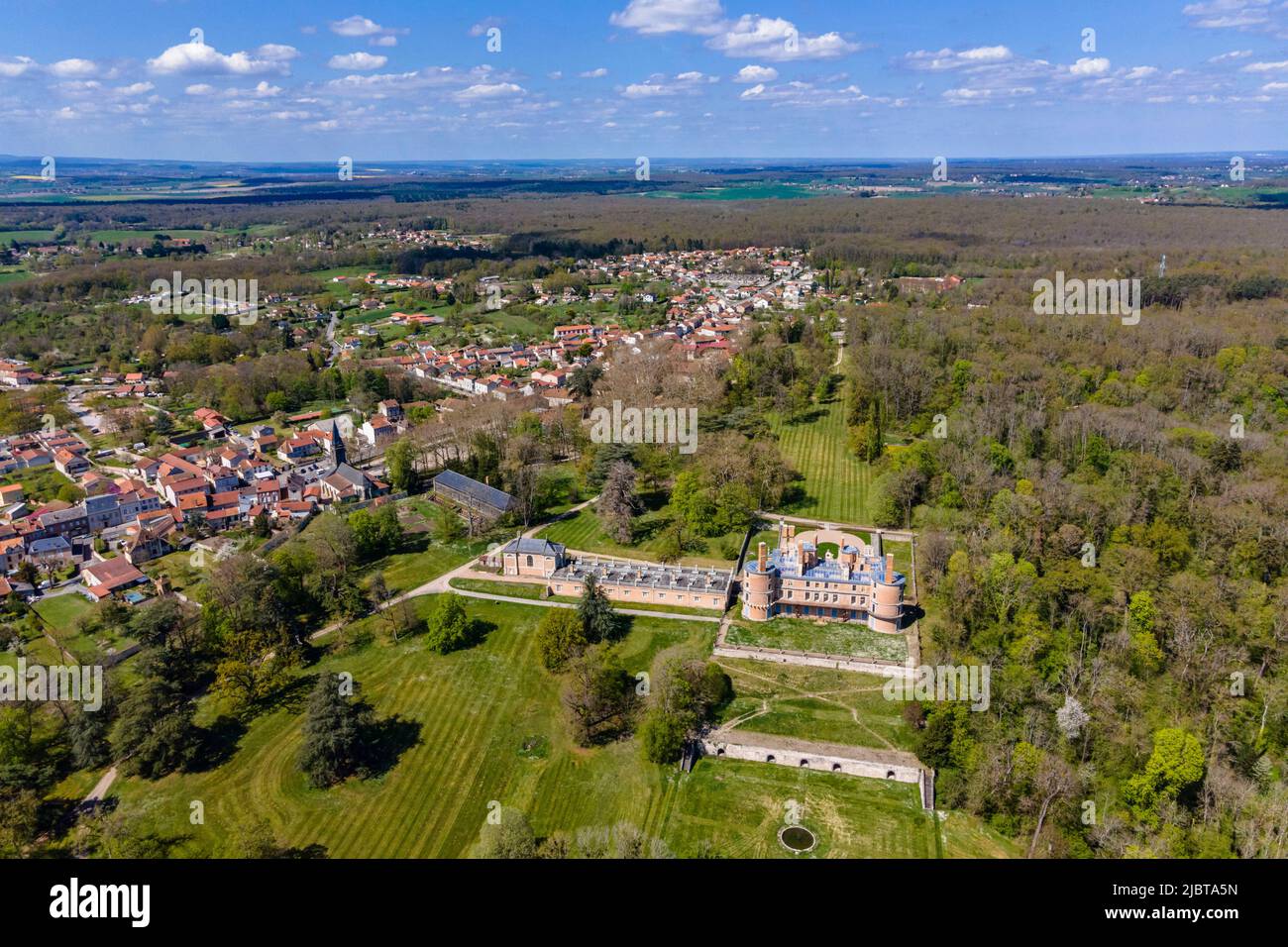 France, Puy de Dome, castle of Randan, Domaine royal de Randan, Randan