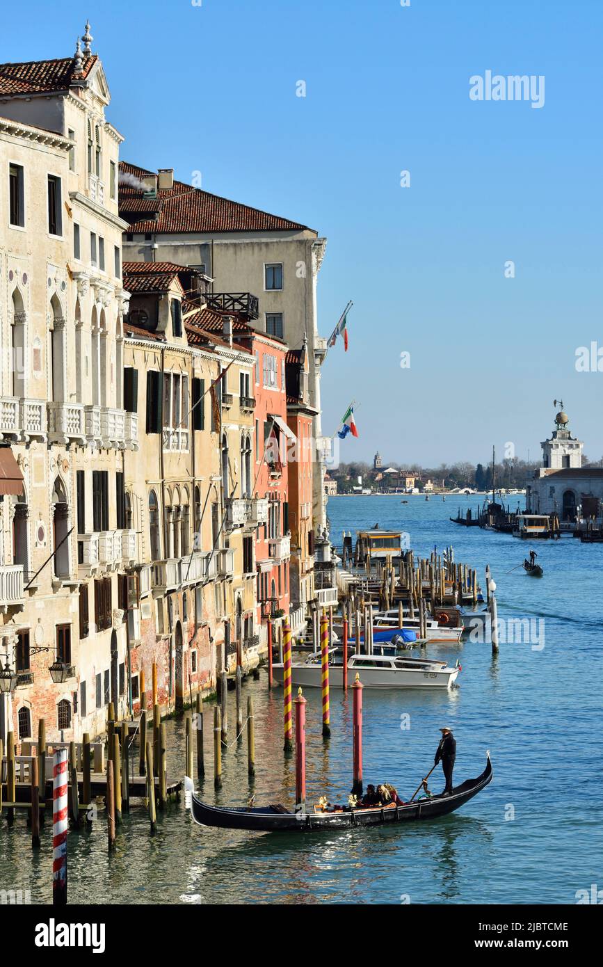Italy, Venetia, Venice, listed as World Heritage by UNESCO, Academa surroundings, Grand Canal Stock Photo