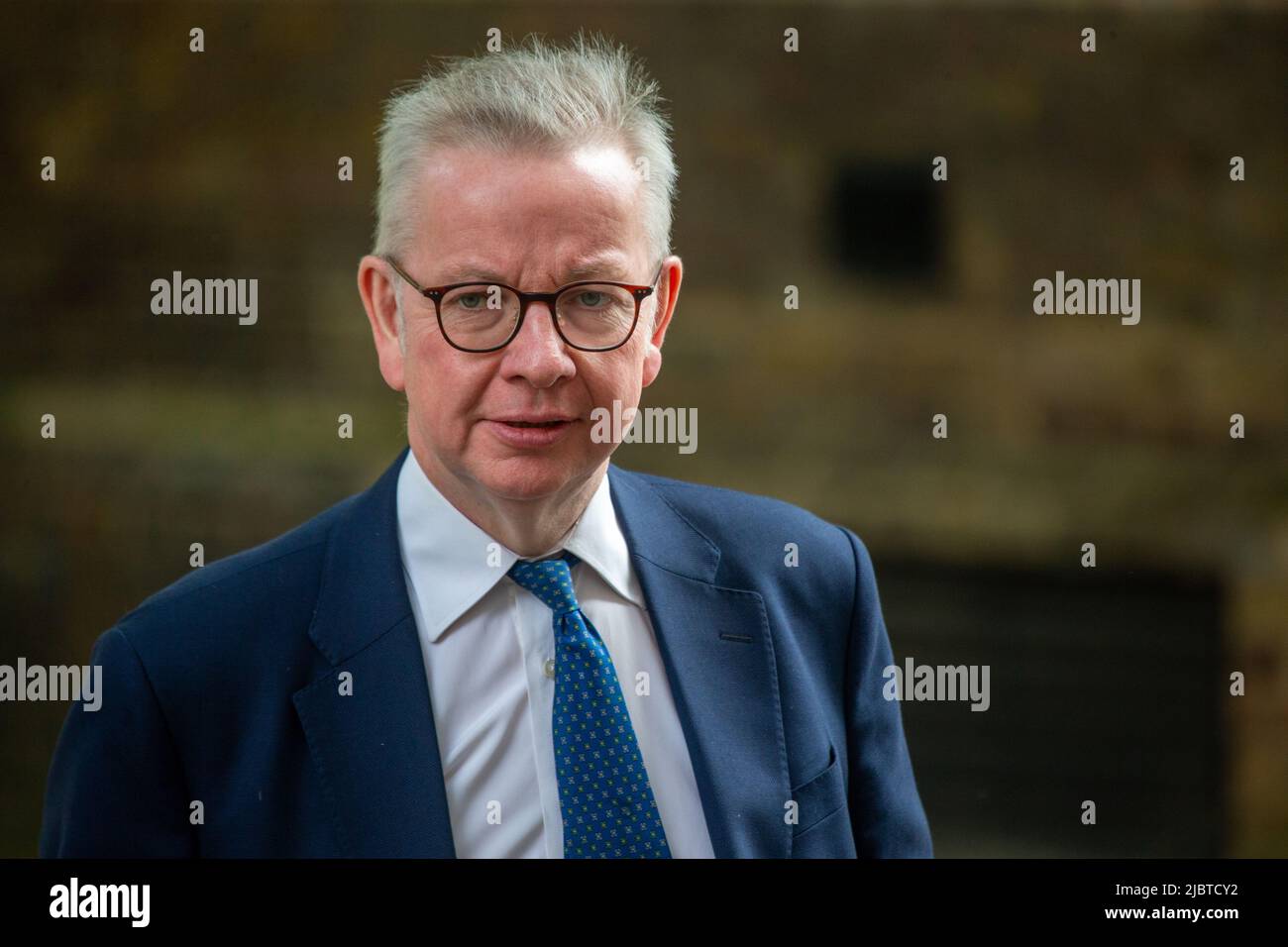 London, England, UK. 8th June, 2022. Secretary of State for Housing, Communities and Local Government MICHAEL GOVE is seen outside 10 Downing Street. (Credit Image: © Tayfun Salci/ZUMA Press Wire) Stock Photo