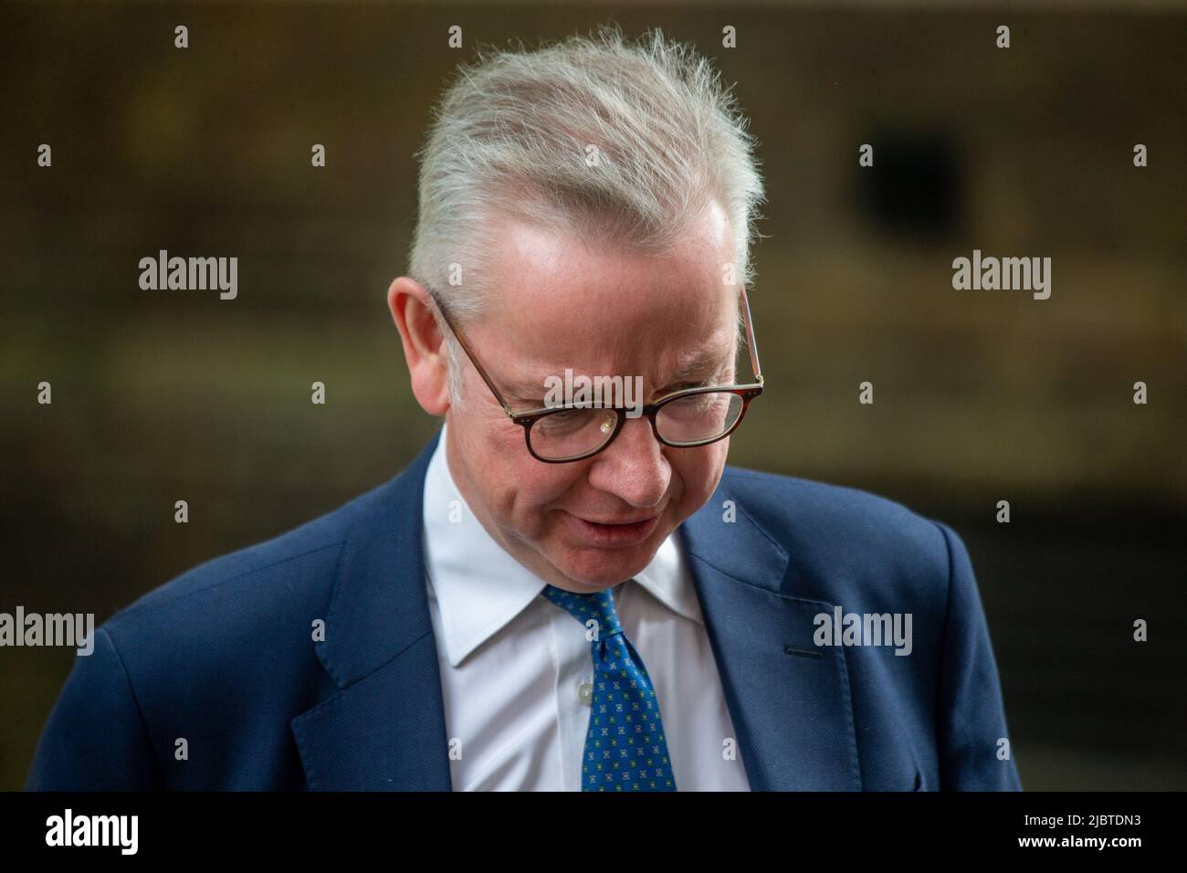 London, England, UK. 8th June, 2022. Secretary of State for Housing, Communities and Local Government MICHAEL GOVE is seen outside 10 Downing Street. (Credit Image: © Tayfun Salci/ZUMA Press Wire) Stock Photo