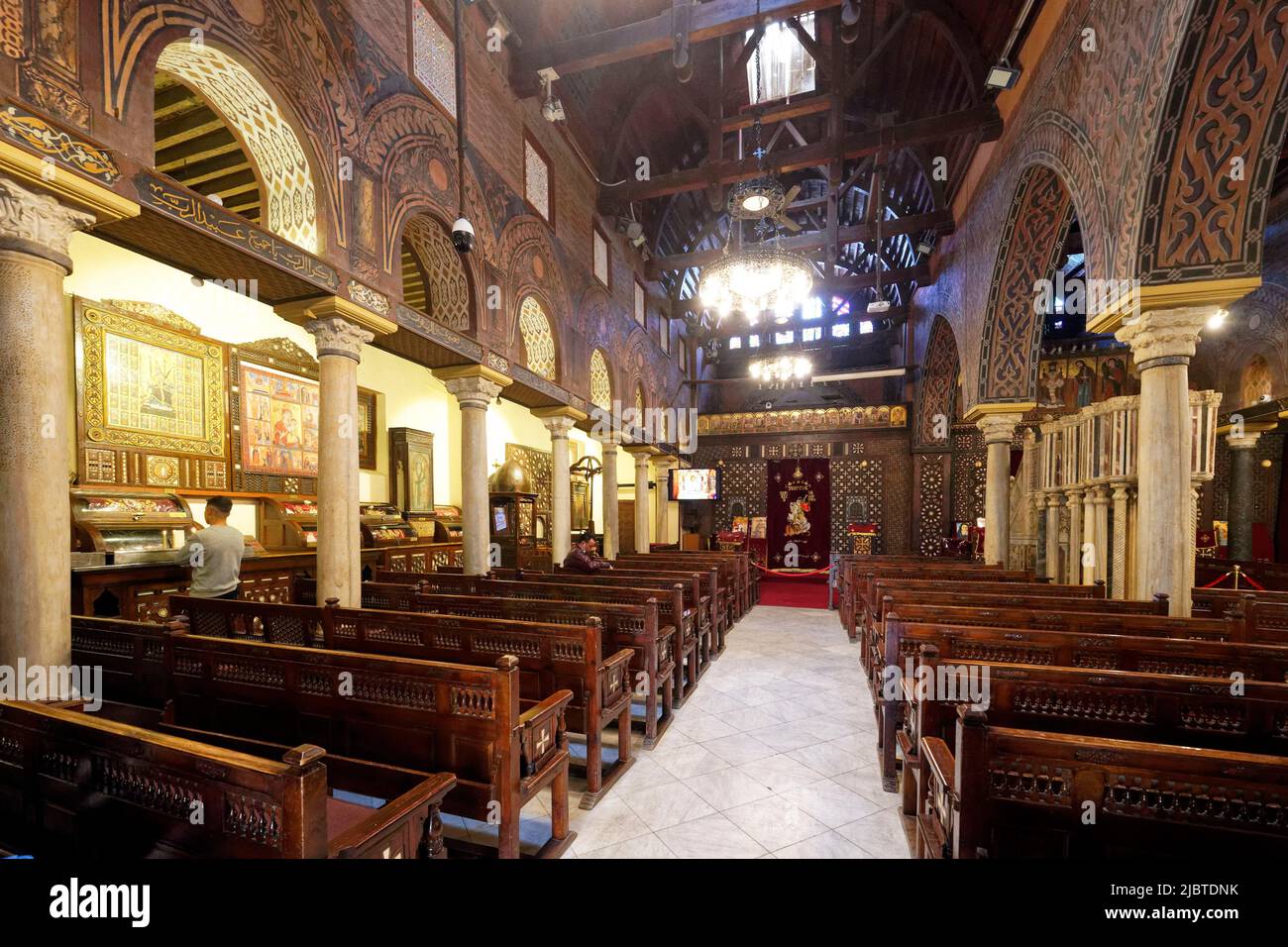 Egypt, Cairo, Old Cairo, Coptic district, Hanging chuch or church of virgin Mary (El Moallaqah) Stock Photo