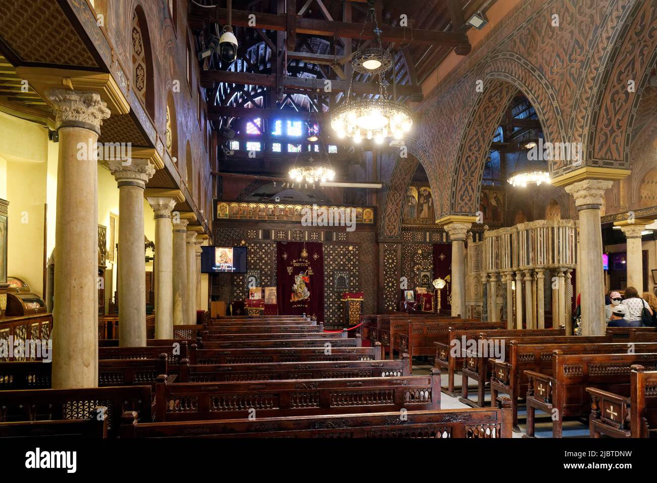 Egypt, Cairo, Old Cairo, Coptic district, Hanging chuch or church of virgin Mary (El Moallaqah) Stock Photo