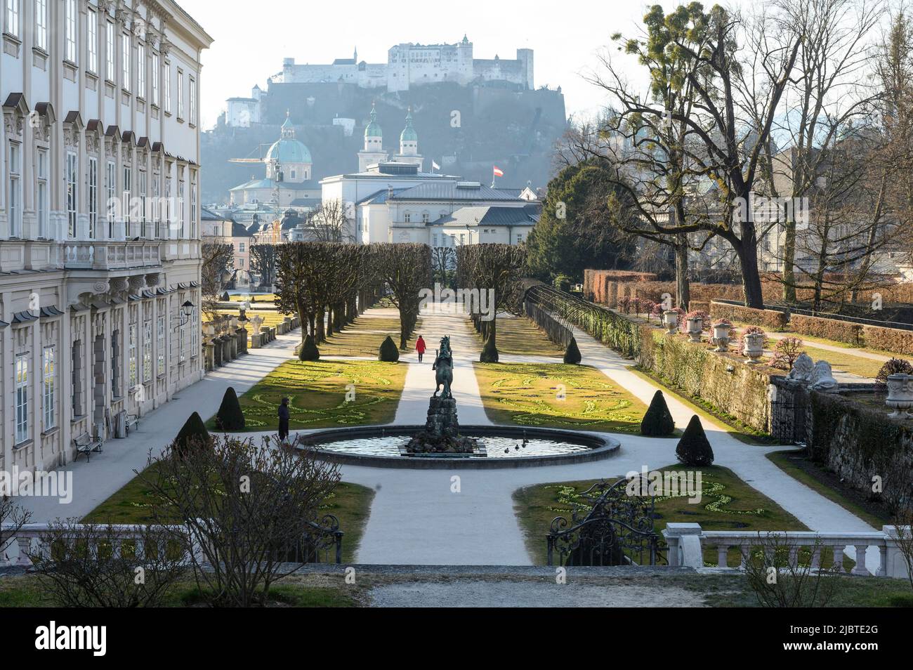 Austria, Salzburg, garden of Mirabell palace Stock Photo