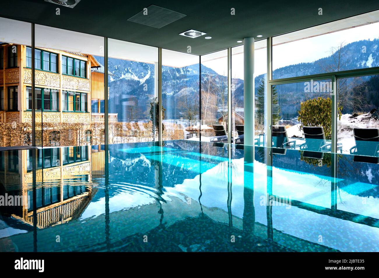 Austria, Ausseerland region, Altausse, Vivamayr wellness resort Stock Photo
