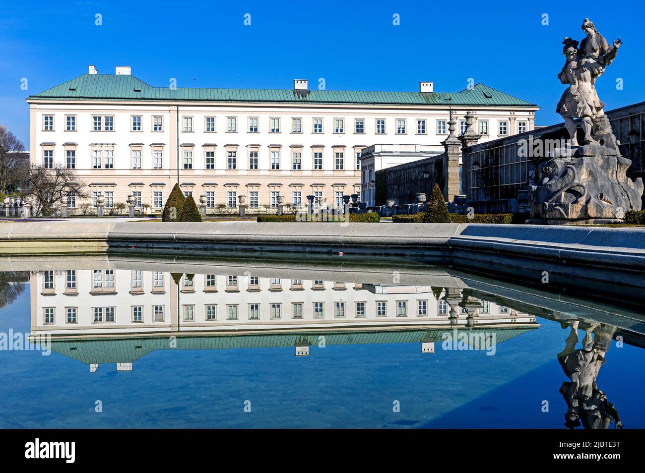 Austria, Salzburg, Mirabell Palace and garden Stock Photo