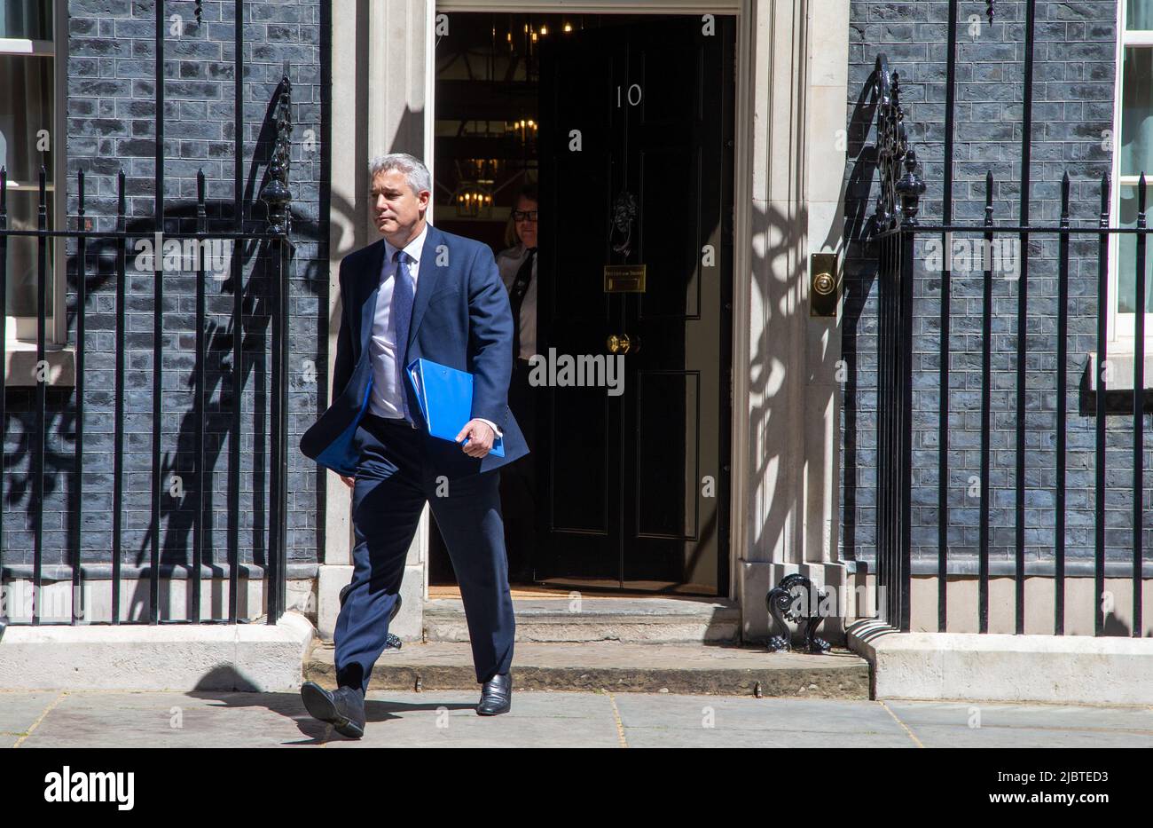 London, England, UK. 8th June, 2022. Minister for the Cabinet Office and Chancellor of the Duchy of Lancaster and Number 10 Chief of Staff STEVE BARCLAY is seen leaving 10 Downing Street. (Credit Image: © Tayfun Salci/ZUMA Press Wire) Stock Photo