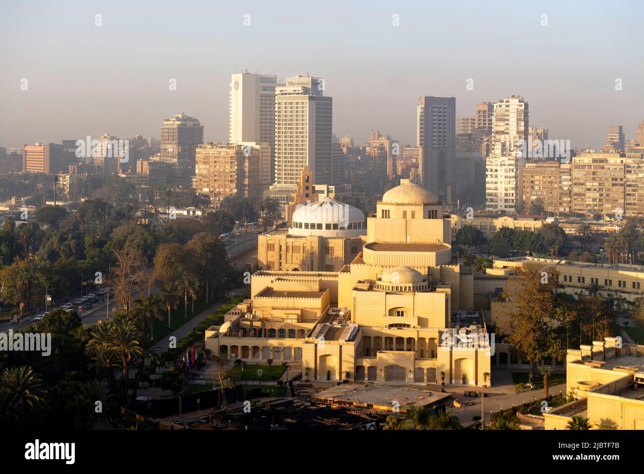 Egypt, Cairo, Zamalek district, Gezira island, Cairo Opera House Stock Photo