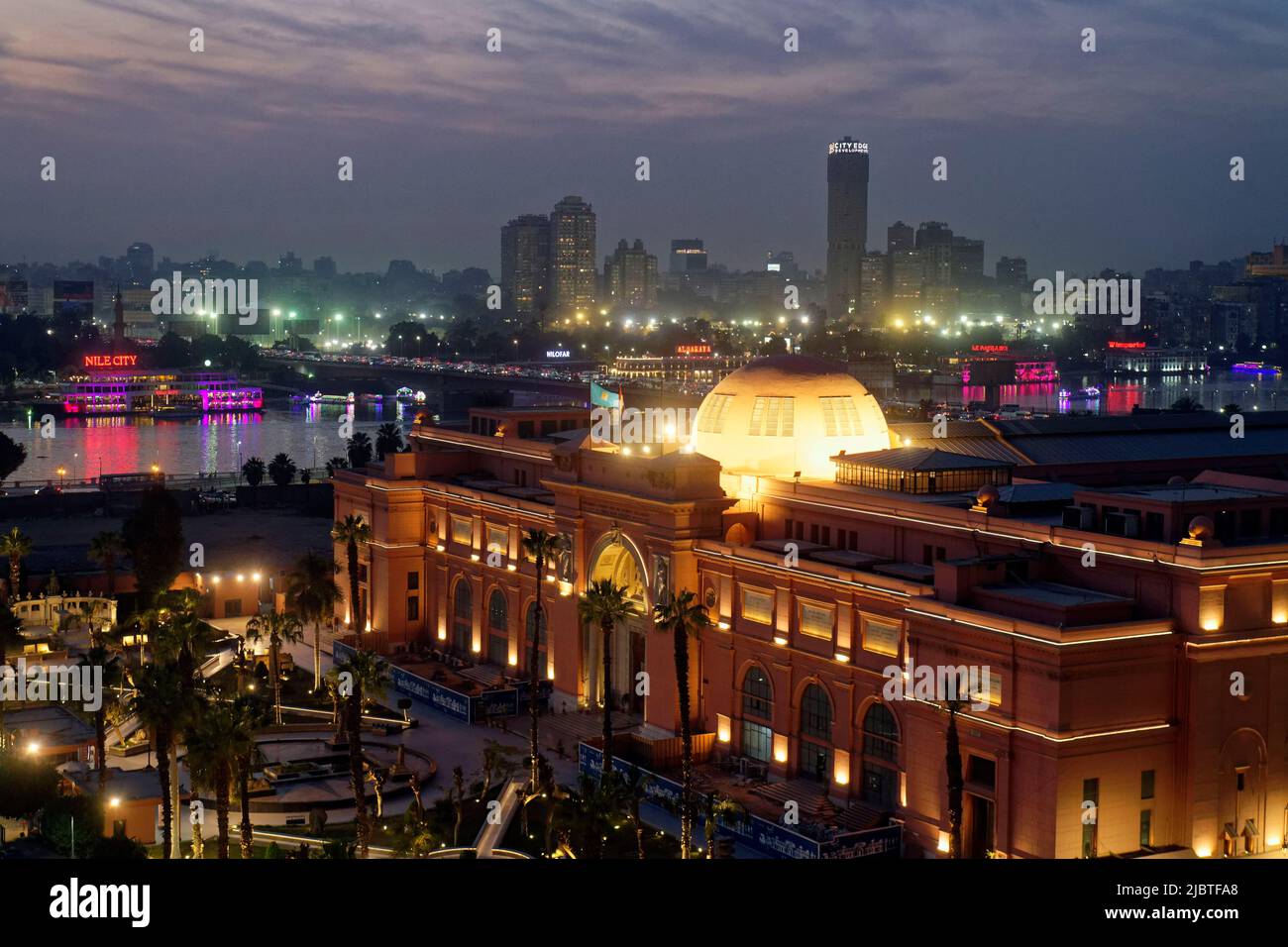 Egypt, Cairo, downtown, Egyptian museum of Cairo Stock Photo