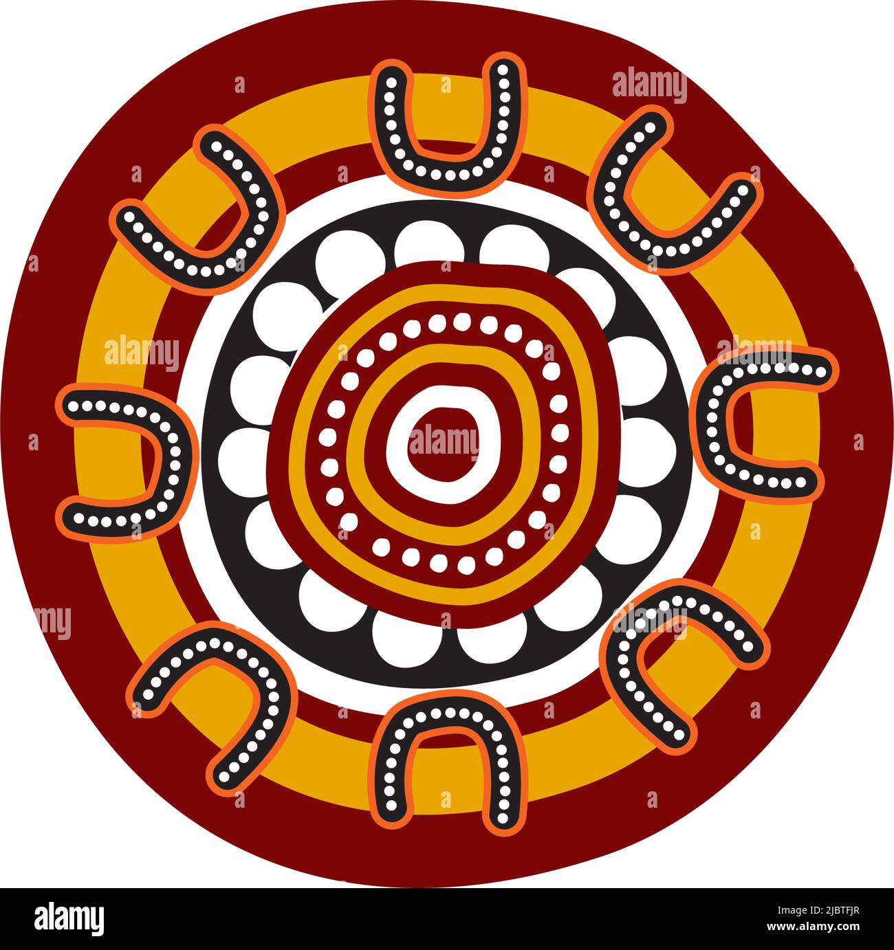 Turtle icon logo design with aboriginal style vector template Stock ...