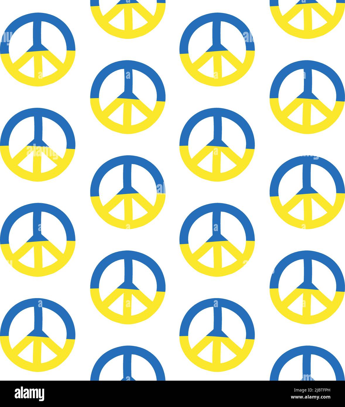 Vector seamless pattern of hand drawn doodle sketch peace sign with ...