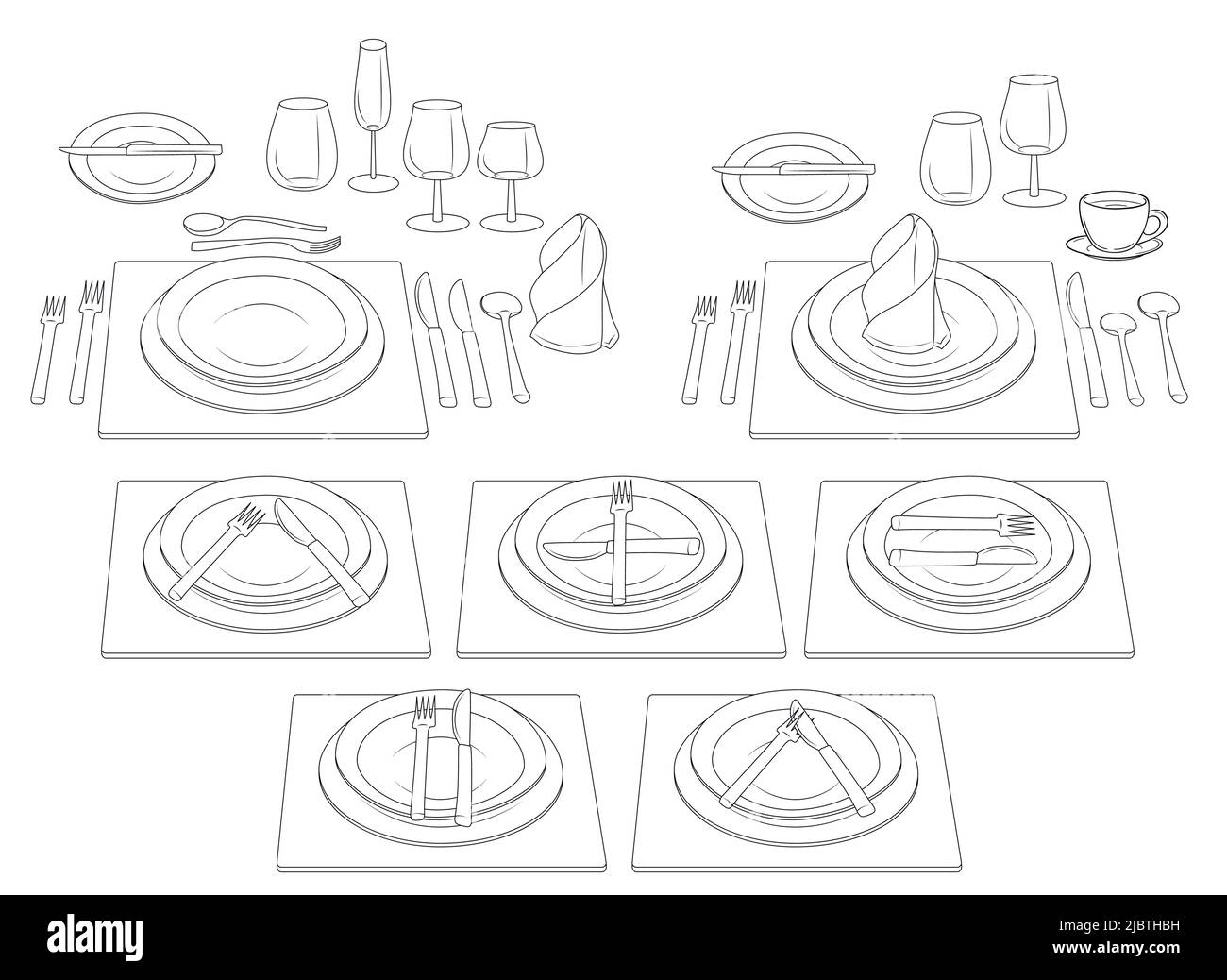 Rules for the location of spoons hires stock photography and images
