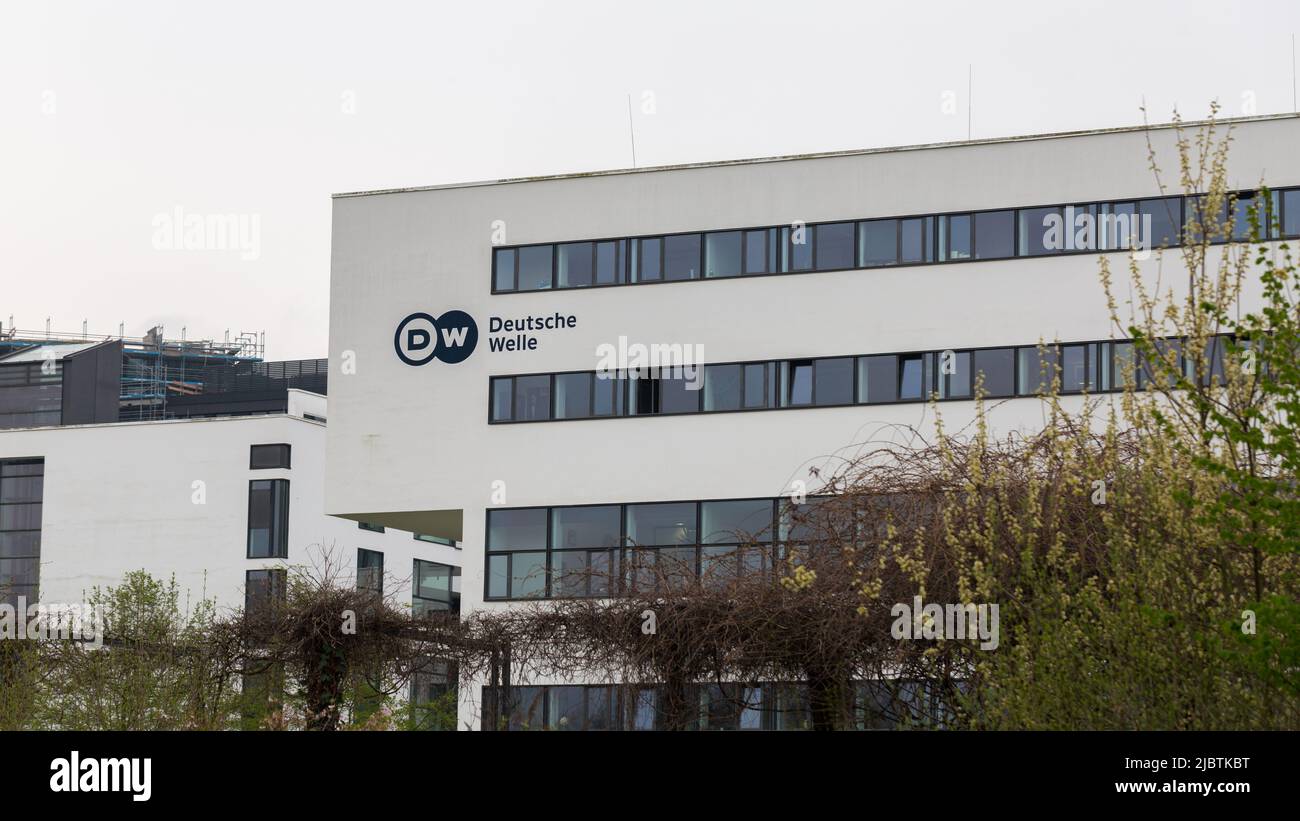 Bonn, Germany - Mar 30, 2022: Headquarter of Deutsche Welle (DW). A German public state-owned, international broadcaster Stock Photo