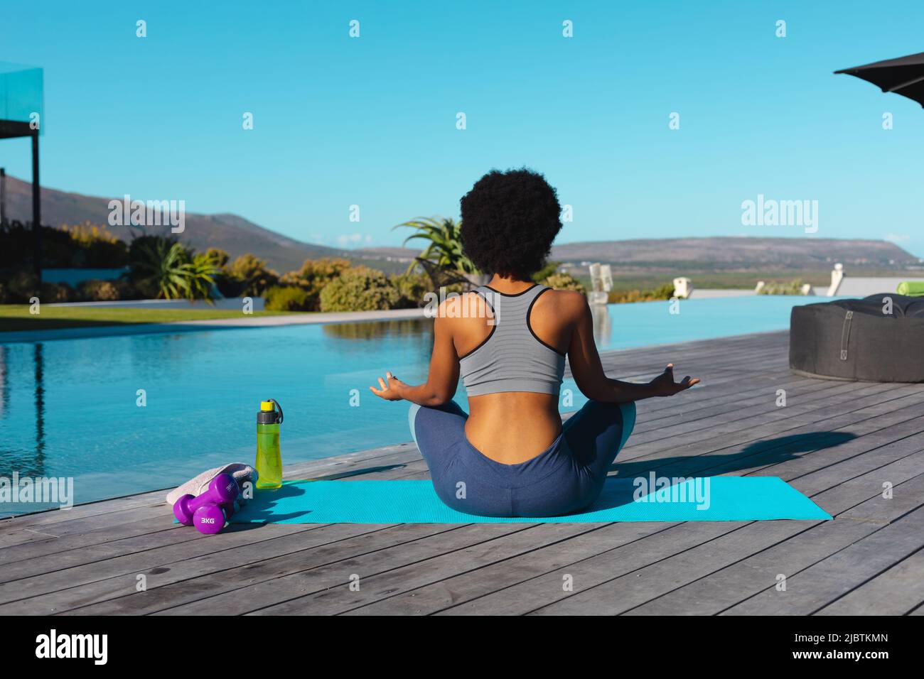 Rear view fit african american hi-res stock photography and images - Alamy