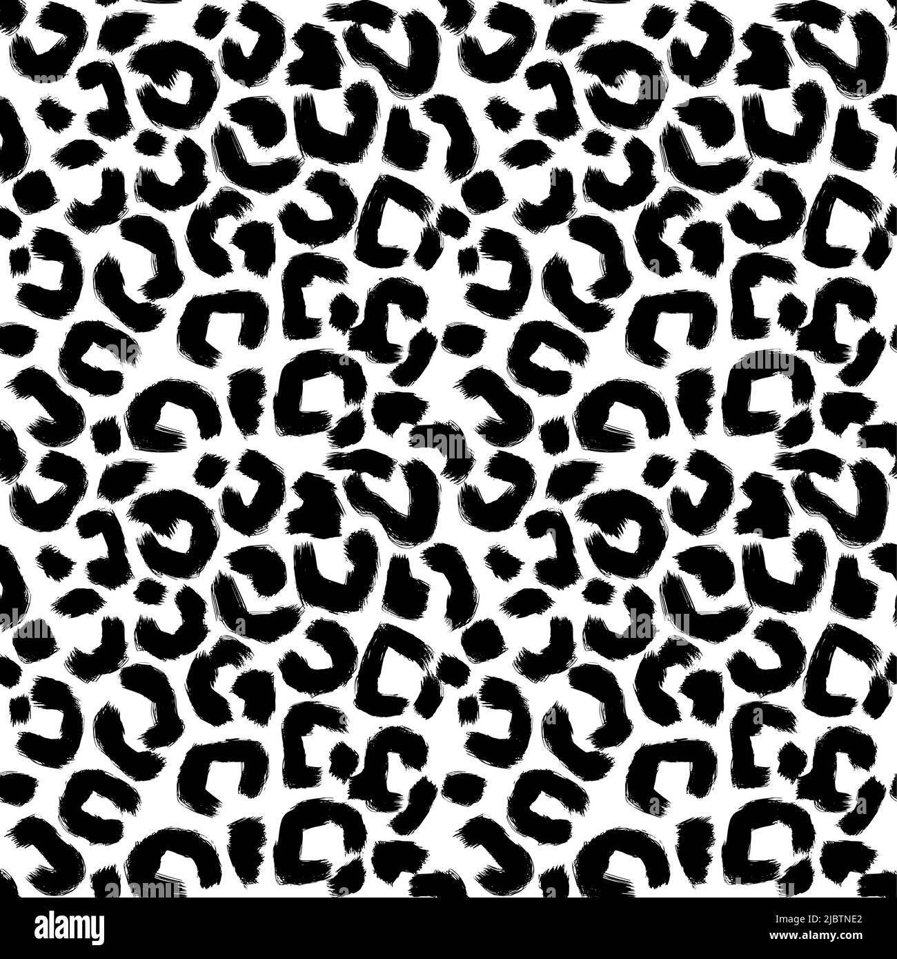 Leopard skin artwork imitation print. Vector seamless pattern Stock ...