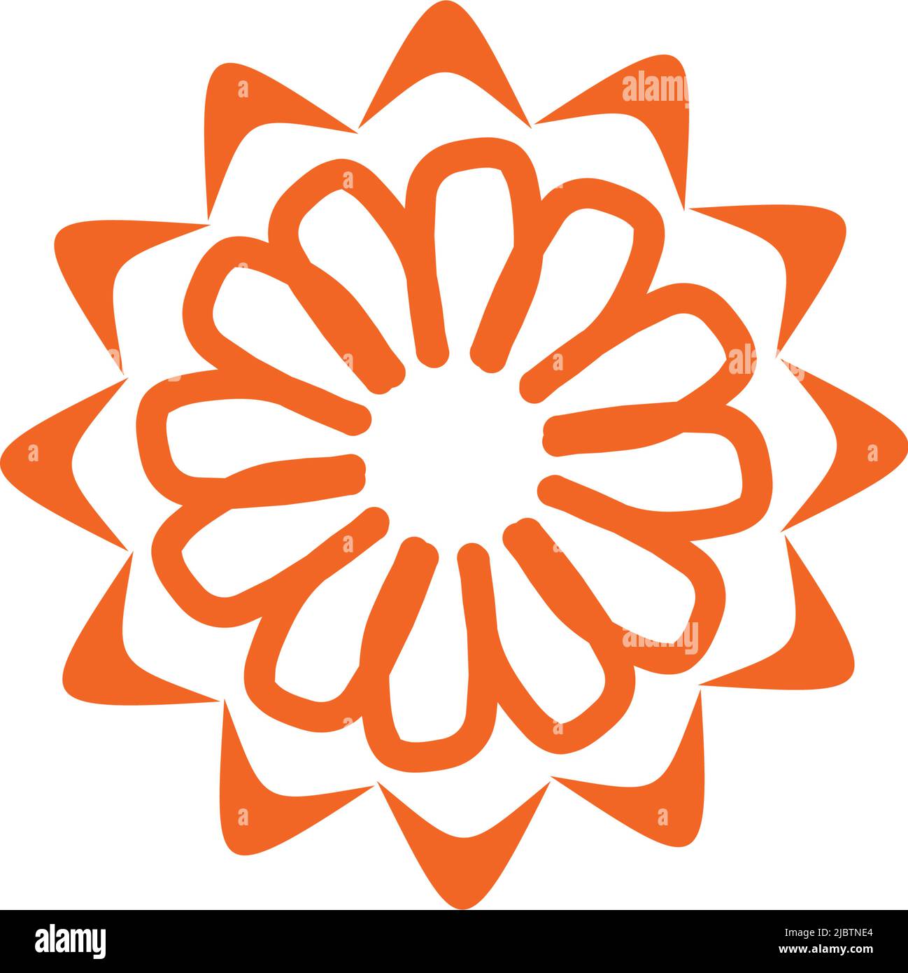 Aboriginal art dots painting icon logo design illustration template Stock Vector