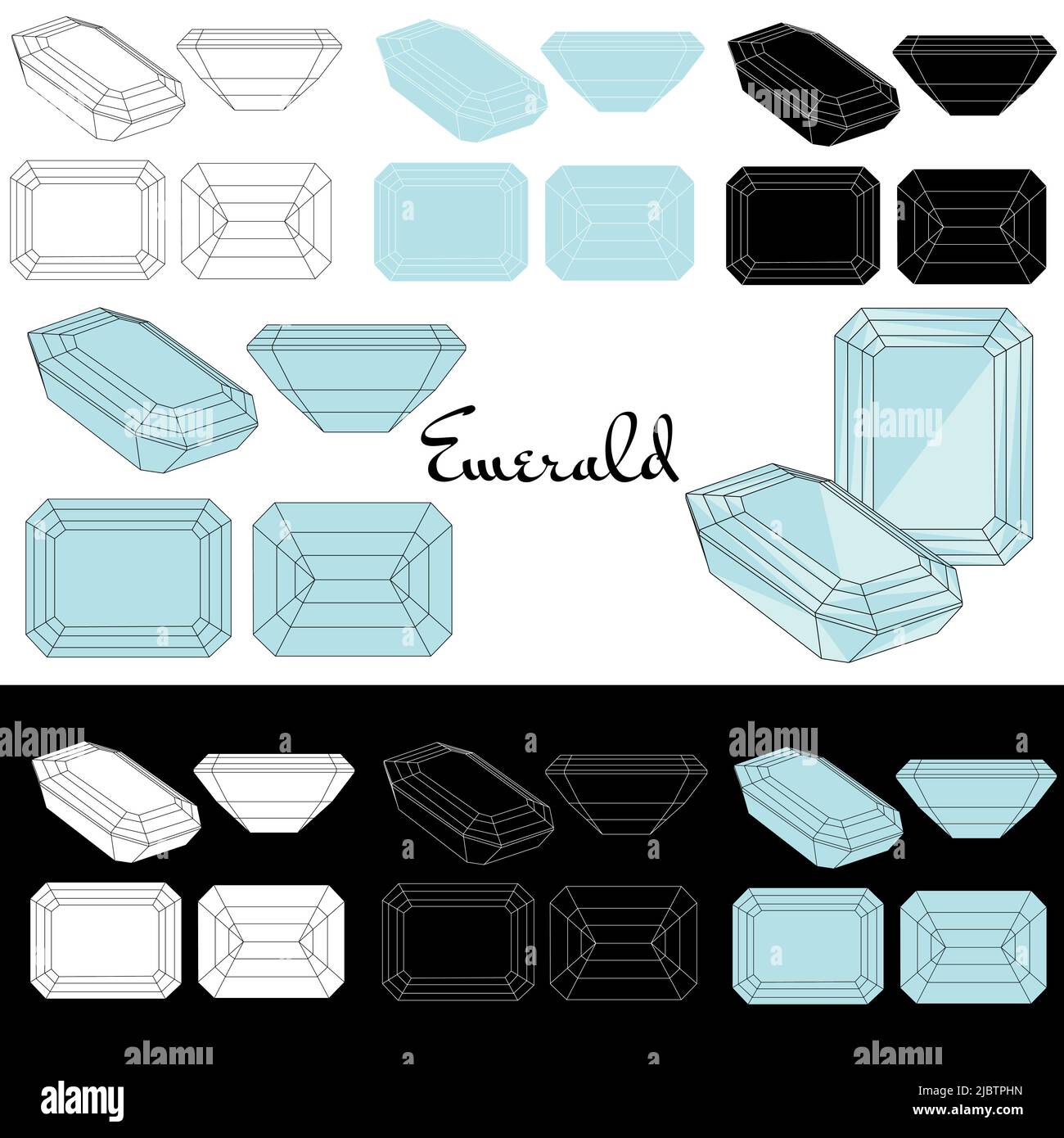 Emerald cut facets best sale