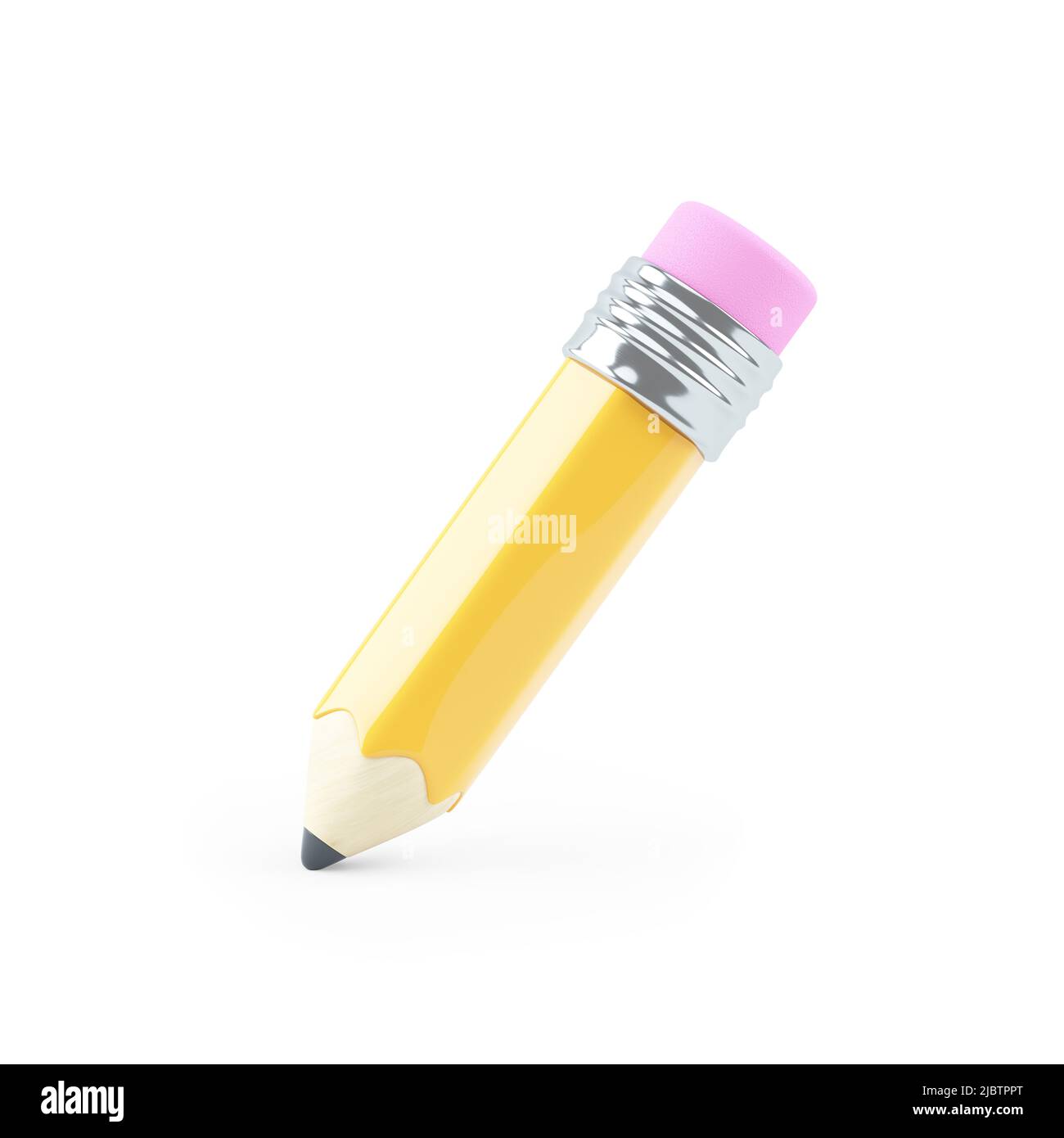 3d illustration of a pencil, isolated on white background Stock Photo ...
