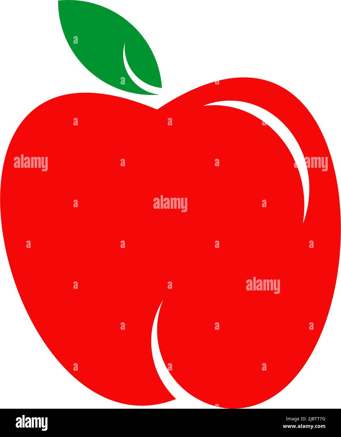 Apple fruit icon logo design vector illustration template Stock Vector