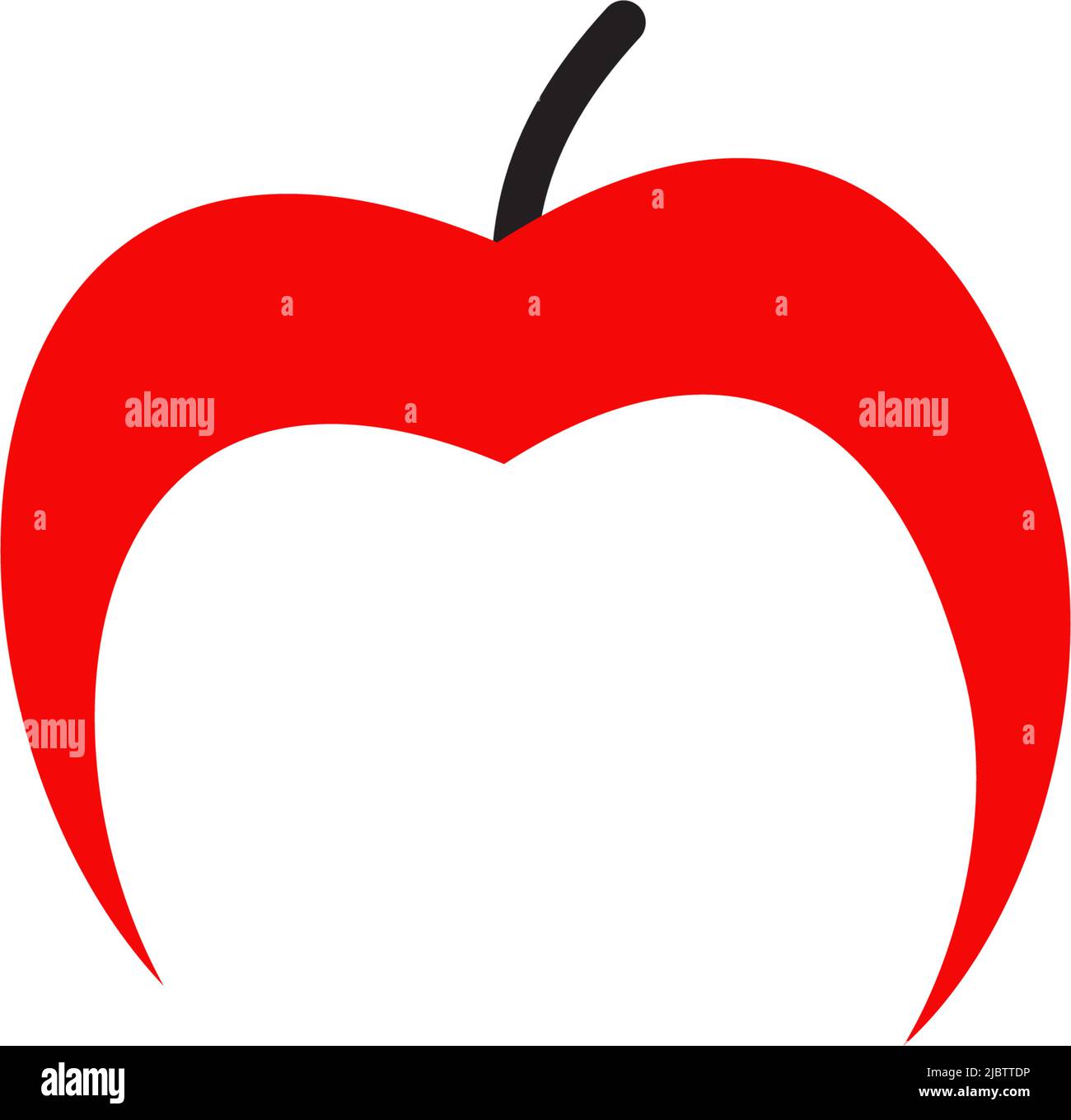 Apple fruit icon logo design vector illustration template Stock Vector