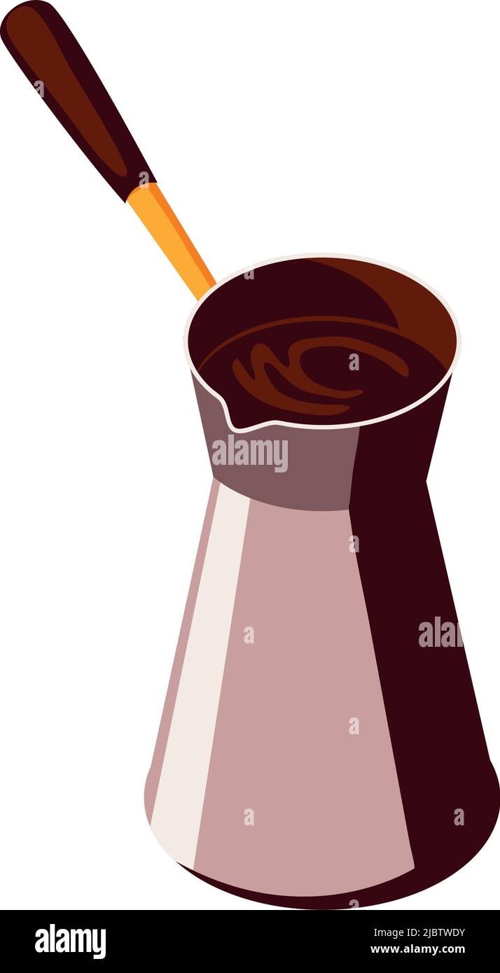 turkish coffee pot Stock Vector