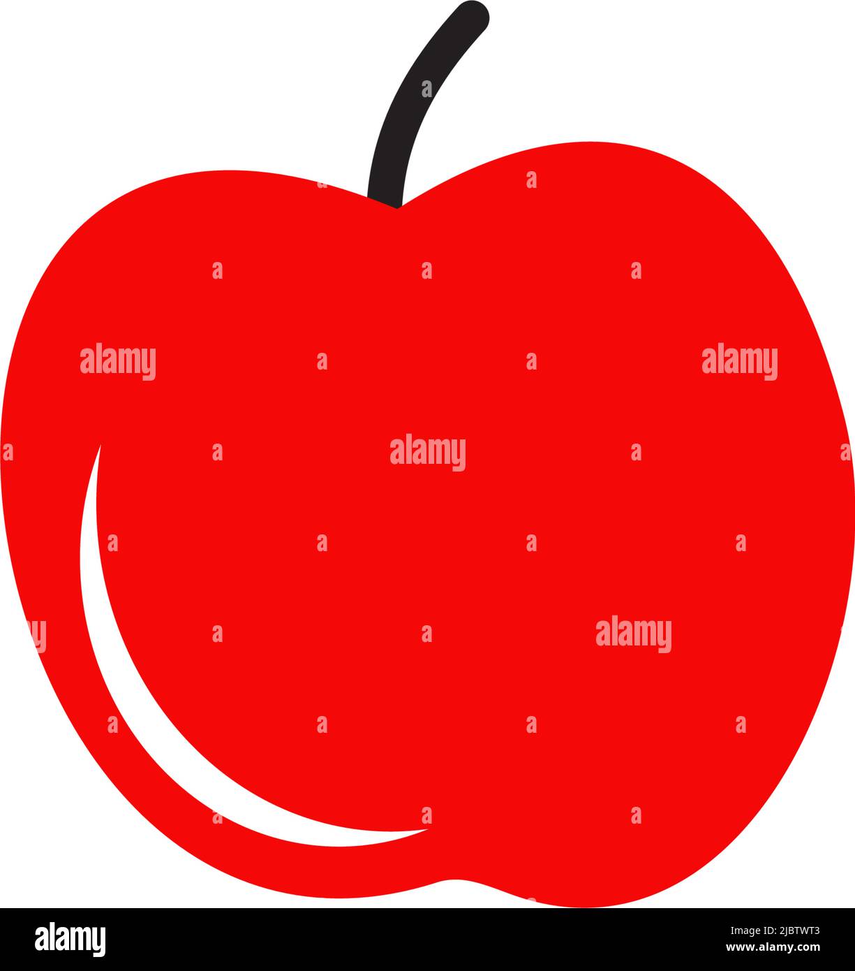Apple fruit icon logo design vector illustration template Stock Vector